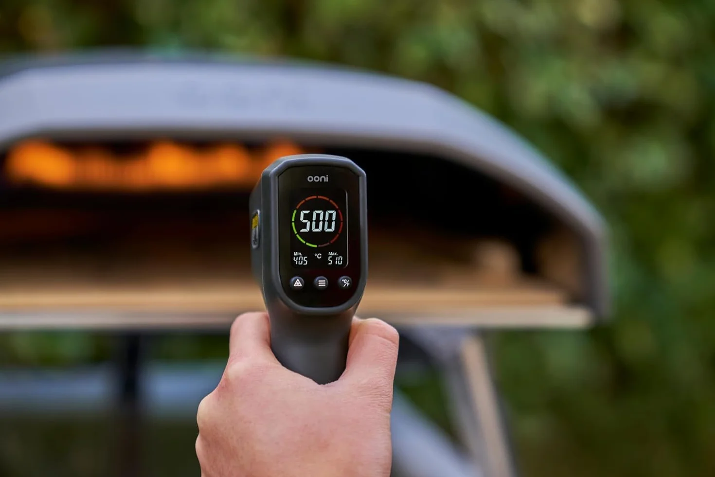 Ooni Termometro laser da cucina digitale con puntatore laser per forno pizza da esterno