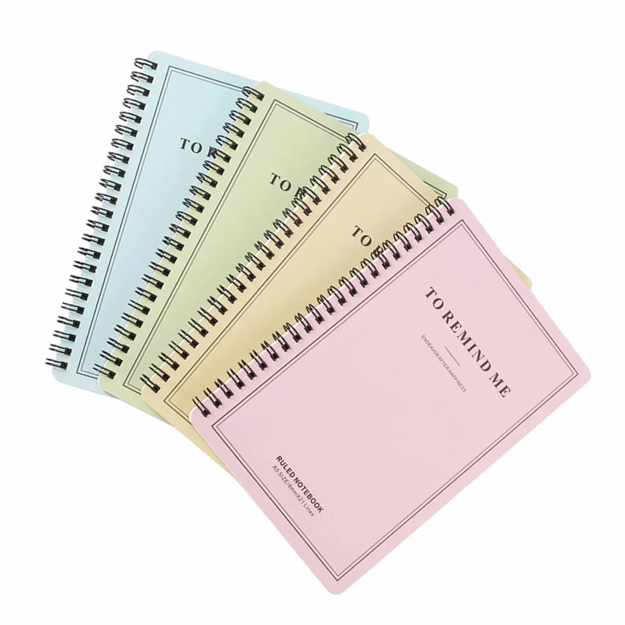 SHINEOFI 4pezzi Quaderni Spirale Con Copertina Semplice Notepad Per Diario Appunti e Viaggi Per Studenti e Attività Scolastiche