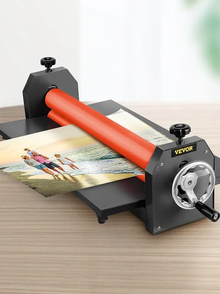 39.3"x0.71" Macchina plastificatrice manuale a rullo a freddo Fogli Plastificante for documenti Adatto for Poster Pittura Copertina di libro fotografico A3 A4