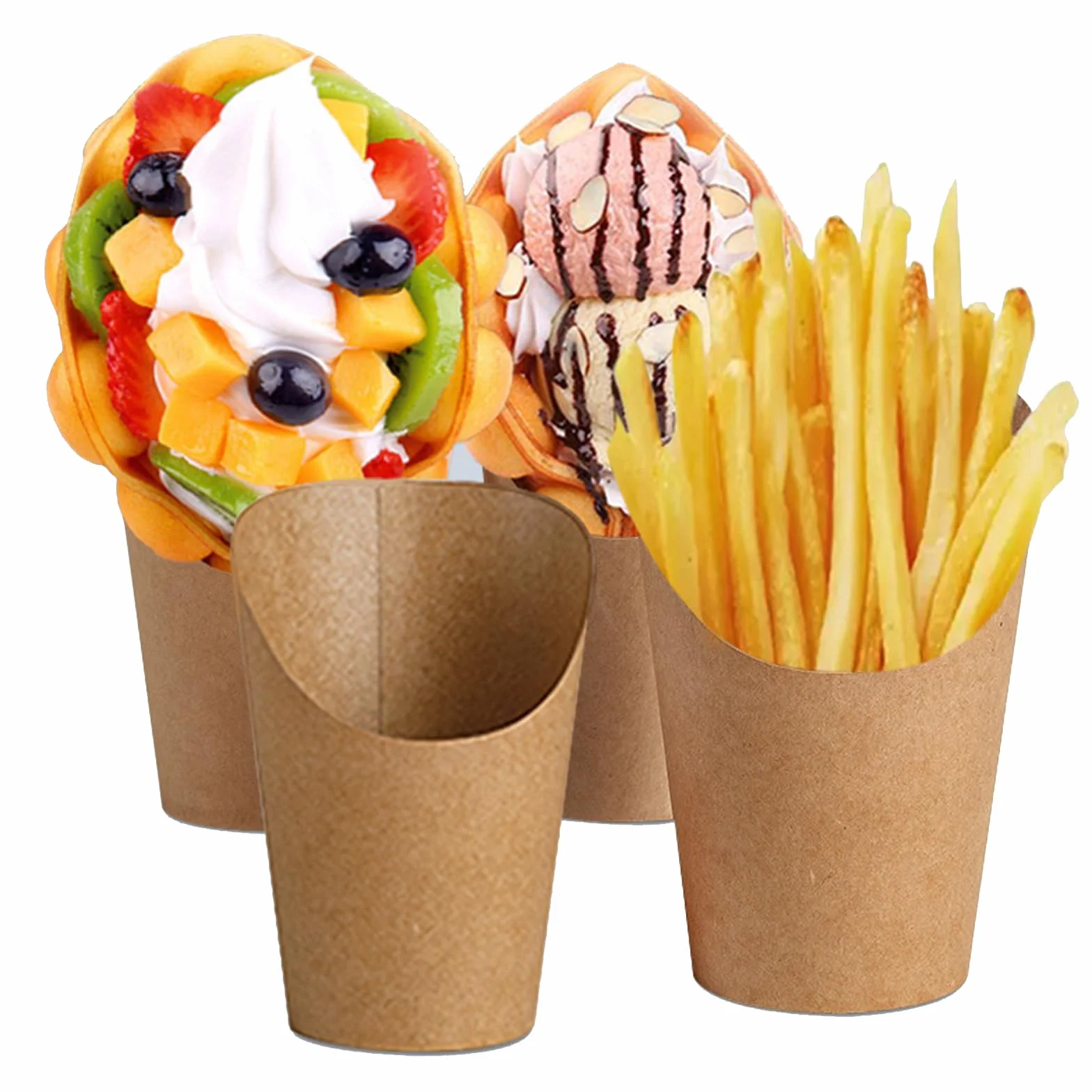 50 sacchetti per cialde con bolle, snack, patatine fritte, pepite di pollo (12oz)