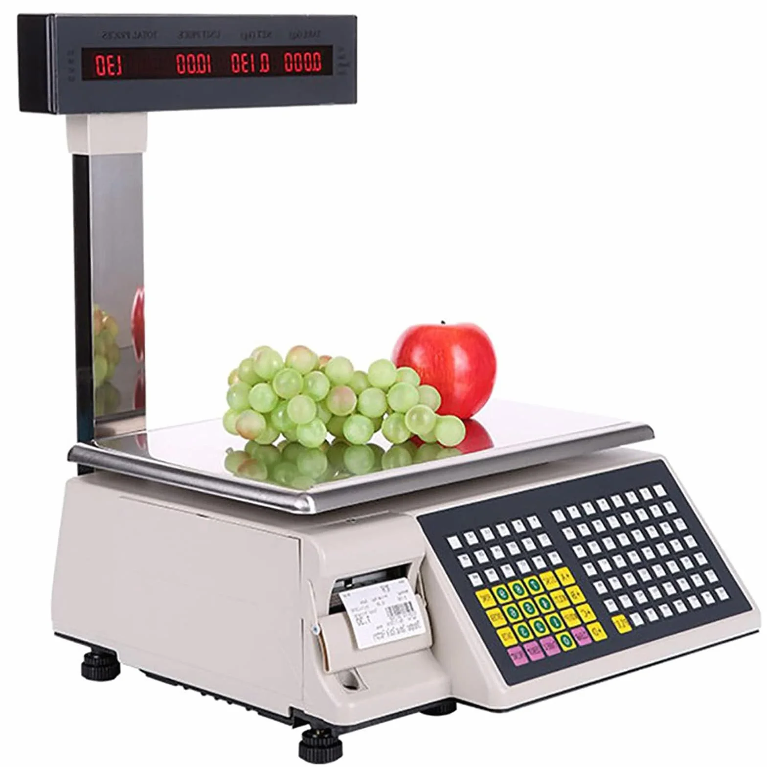 Bilancia Commerciale per Stampa Etichette 30 kg con Display Fronte-Retro