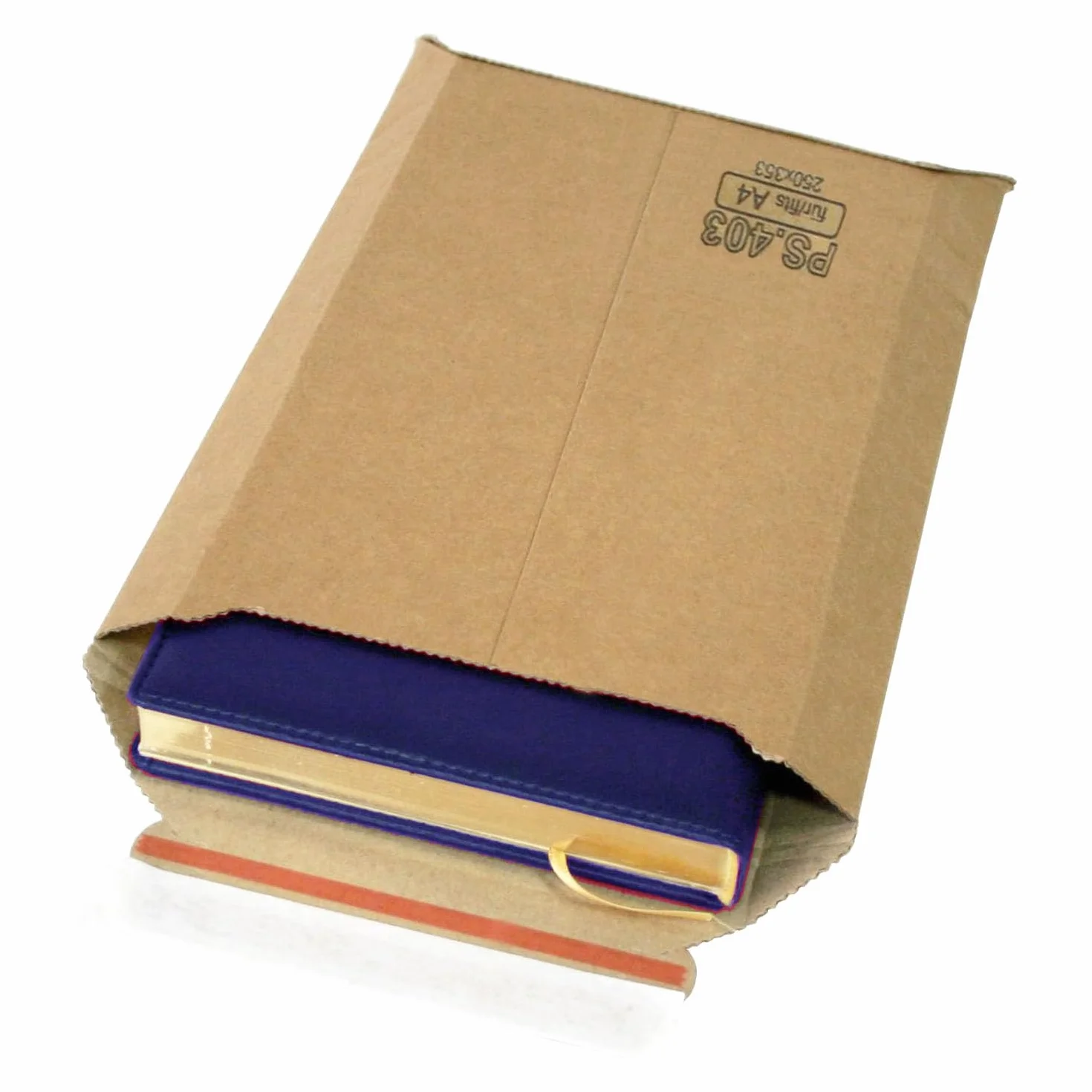 25 Buste di Spedizione A4 in Cartone Rigido Microonde 250 x 353 mm Espandibile Fino a 5 cm di Altezza Ideale per DIN Cartone 450 g/m2 Marrone Chiusura Autoadesiva (PS.403|A4)