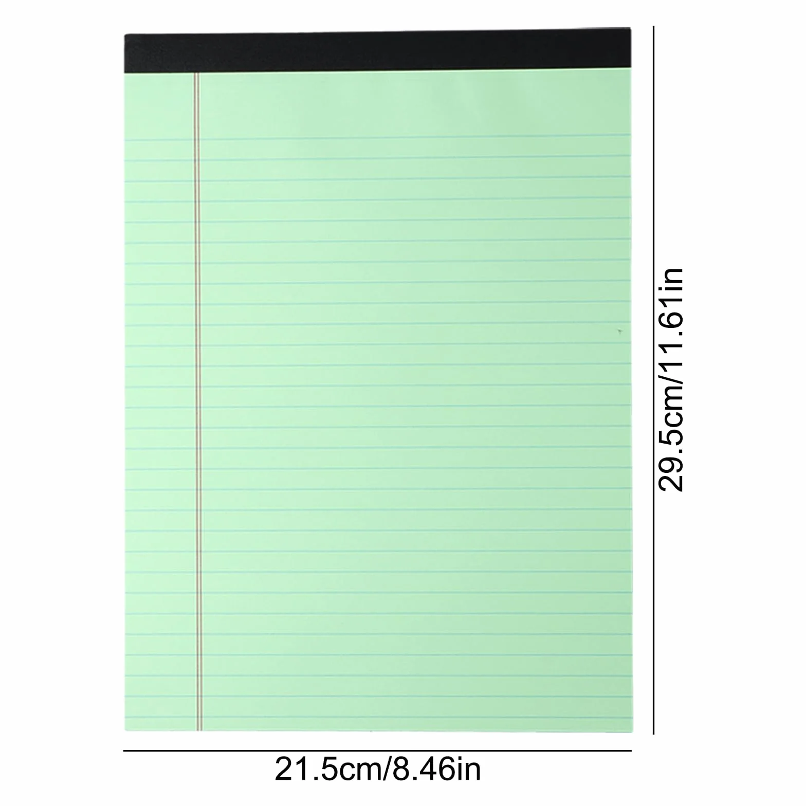 Legal Pad A4 Blocco Note 8.5" x 11.65" Carta a Righe Colorata 50 Fogli per Ufficio Scuola Casa