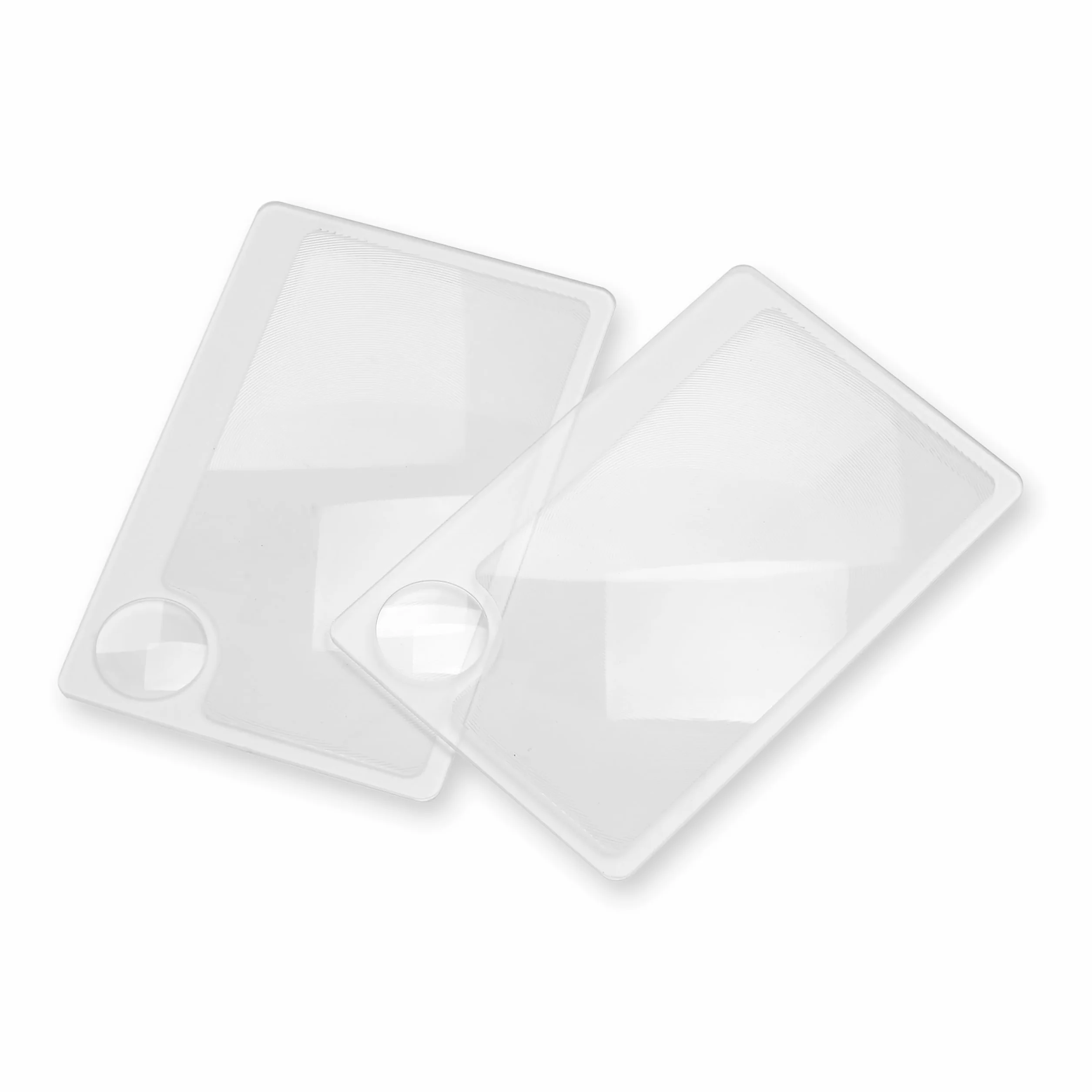 Carson Lente d'Ingrandimento 2,5x da Portafoglio, Dimensioni Carta di Credito, Lente Spot 6x, Confezione da 2