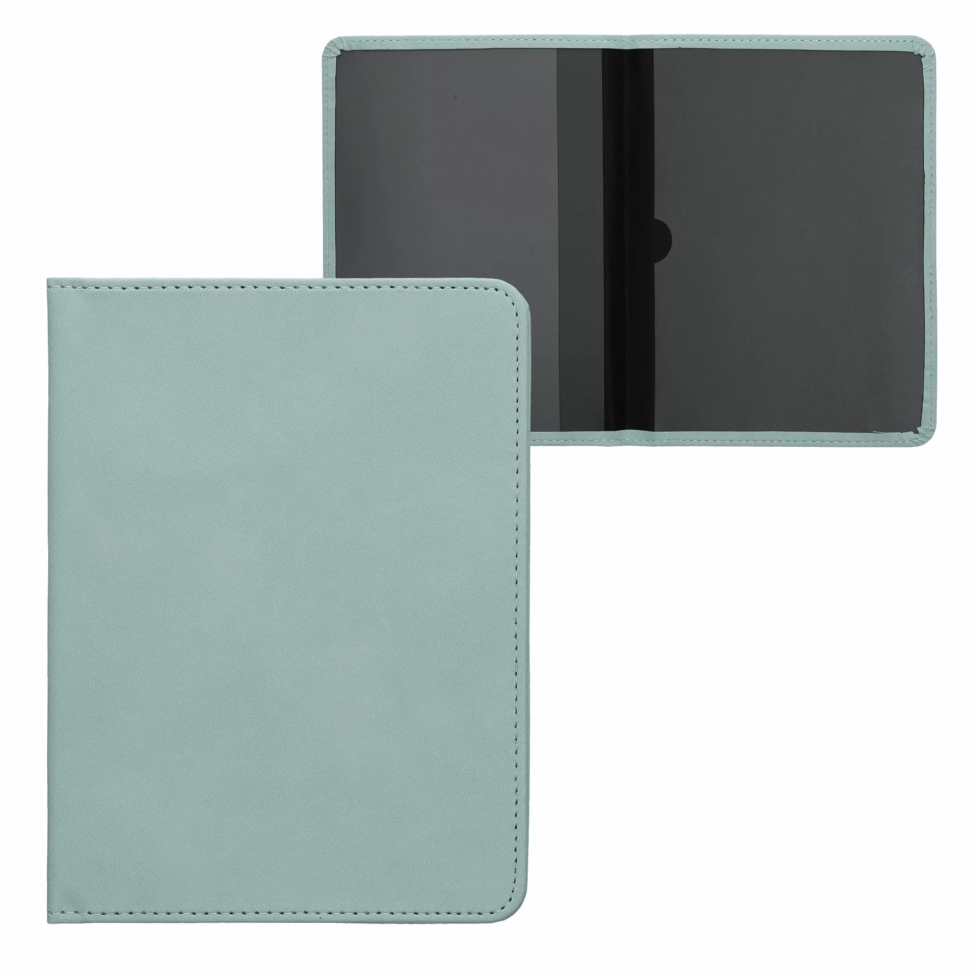 kwmobile Custodia Pelle Nabuk per Libretto Circolazione Auto Cover Portalibretto con Scomparti