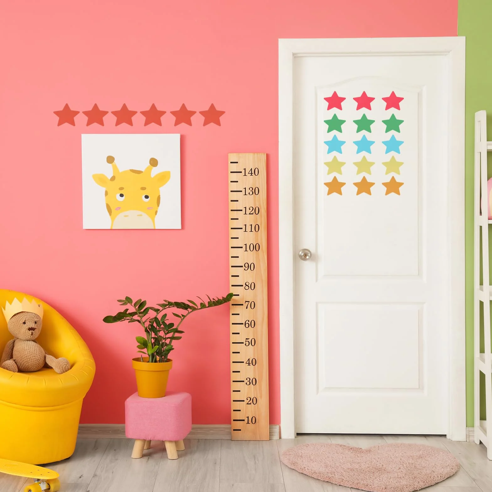 100 Pcs Ritagli A Forma Di Stella, 3.9 x 3.9 Inch Carte Di Carta Per Progetti Fai Da Te, Giallo