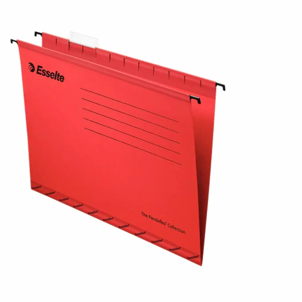 Esselte The Classic Collection - Cartelle per cassetti 390-V / 3cm - 25 Unità - Rosso