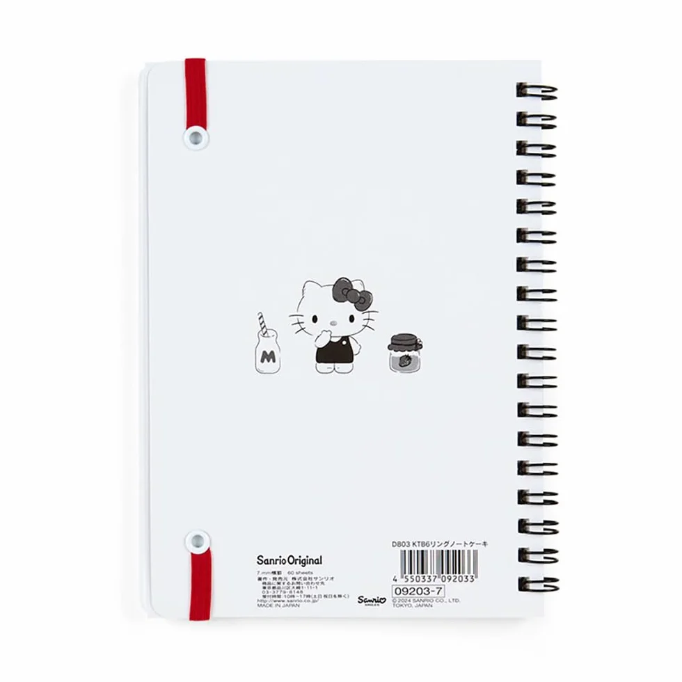 Sanrio 092037 B6 Quaderno ad anello, Hello Kitty, Hello Kitty, 7,2 x 5,3 x 0,6 pollici (18,2 x 13,5 x 1,5 cm), Personaggio
