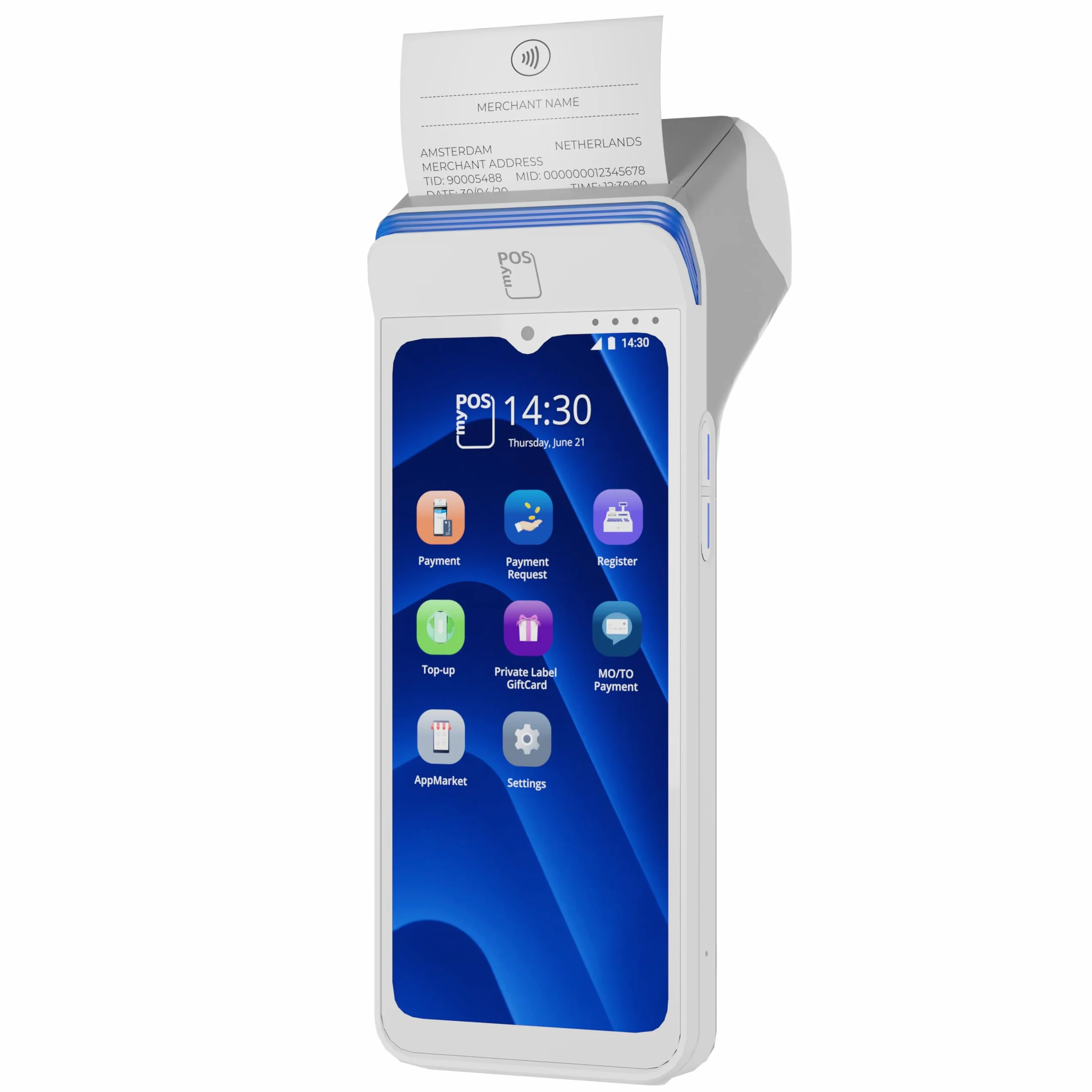 Ultra Terminale di pagamento mobile con stampante ad alta velocità │ Batteria resistente │ Pagamento immediato dei fondi │ Nessun canone mensile │ Tutti i metodi di pagamento accettati │ 4G