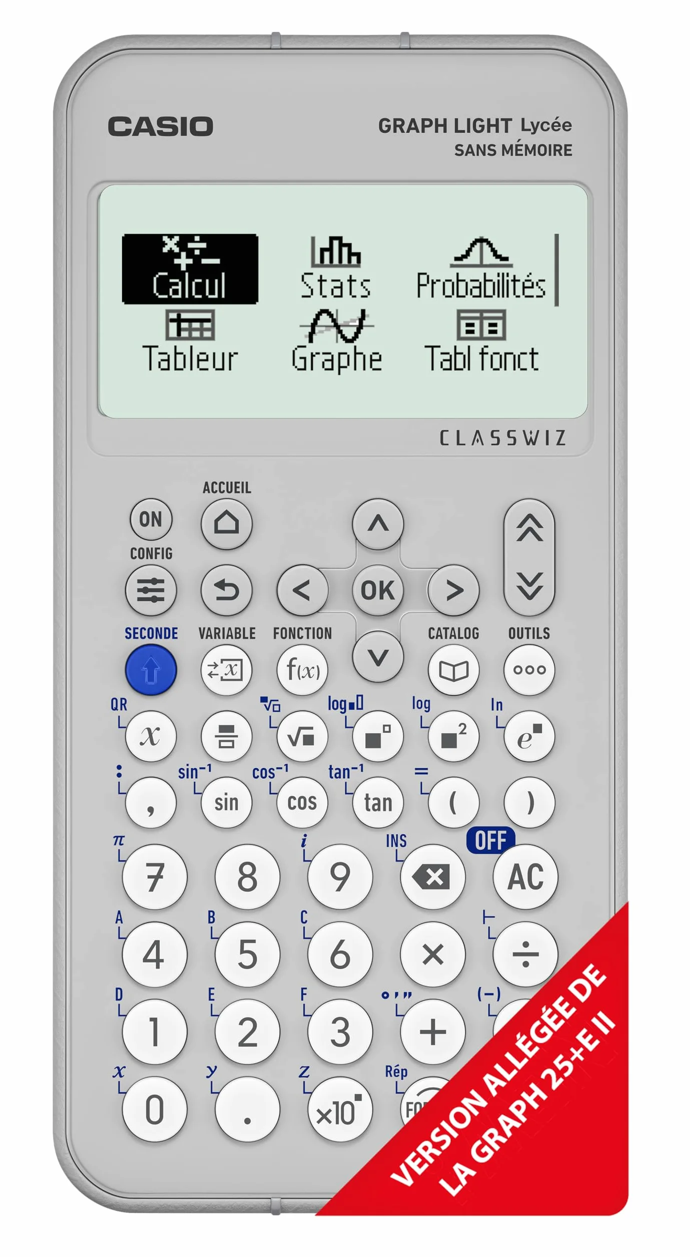 Calculatrice Casio Graph Lite Calculatrice graphique