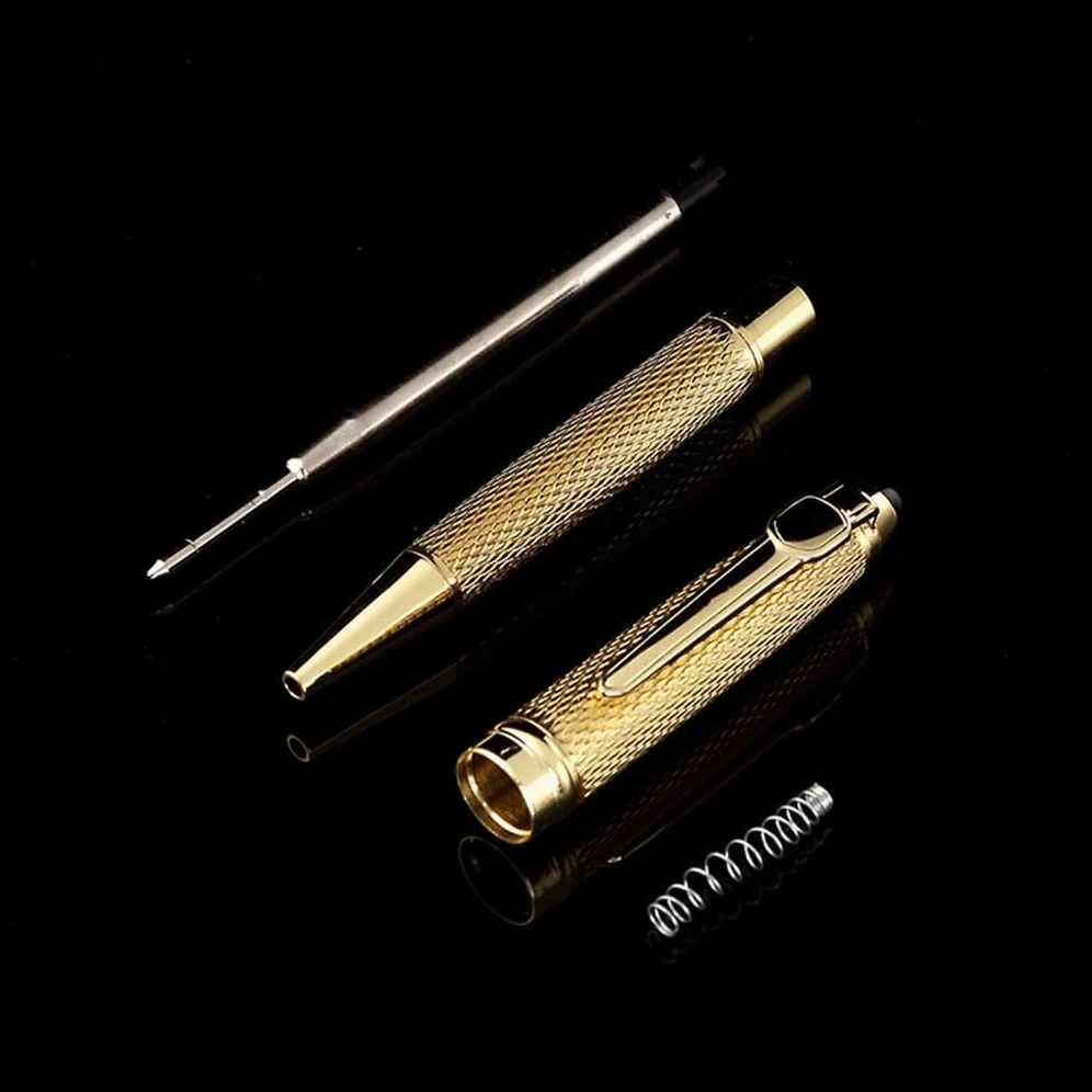 penna a sfera, Penna a sfera, penna gel 1,0 mm a in metallo con inchiostro 14 cm(Gold)