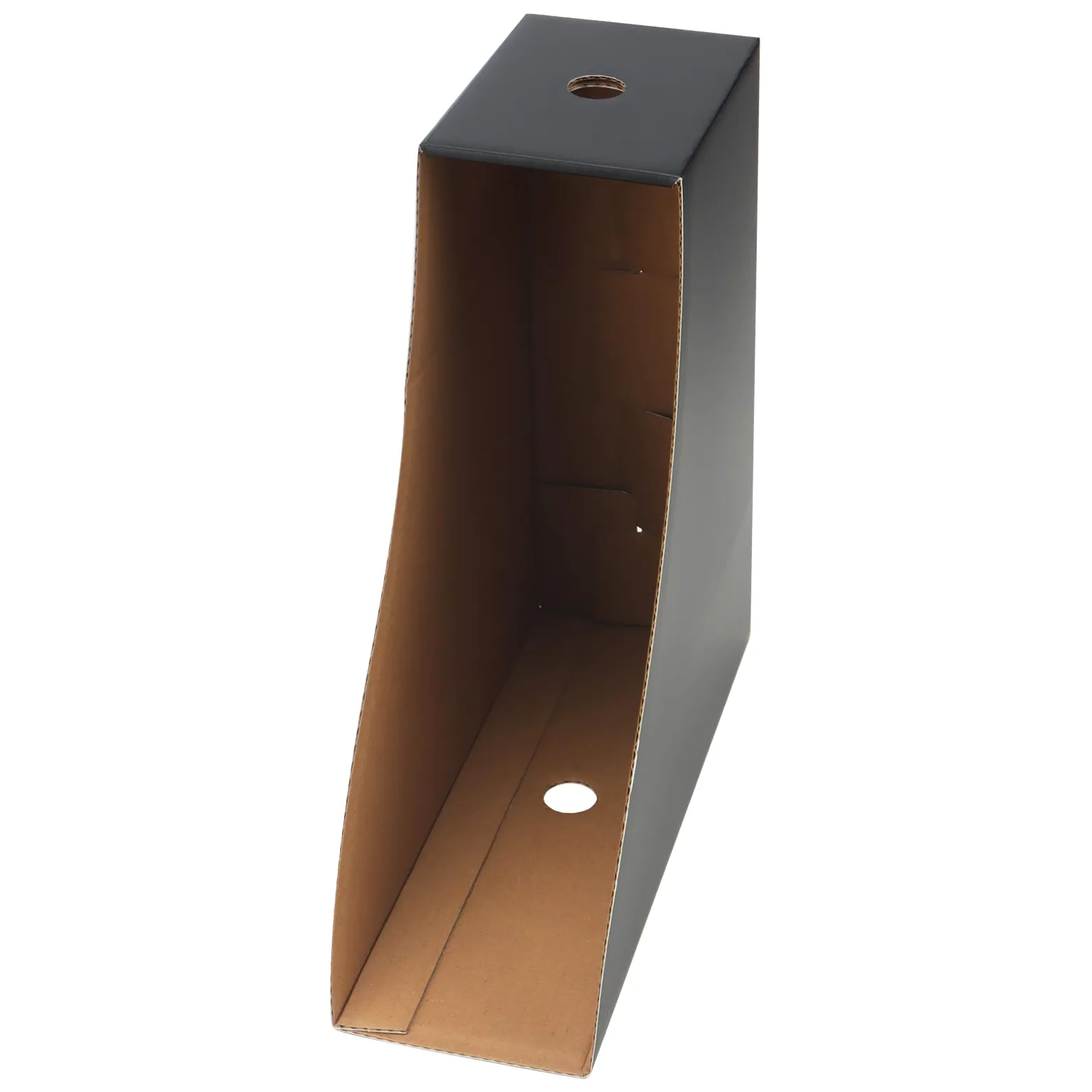 12 portariviste in cartone nero, raccoglitore a piedi, formato A4, portariviste in formato A4, in carta kraft da scrivania, organizer per file raccoglitori, forniture per ufficio