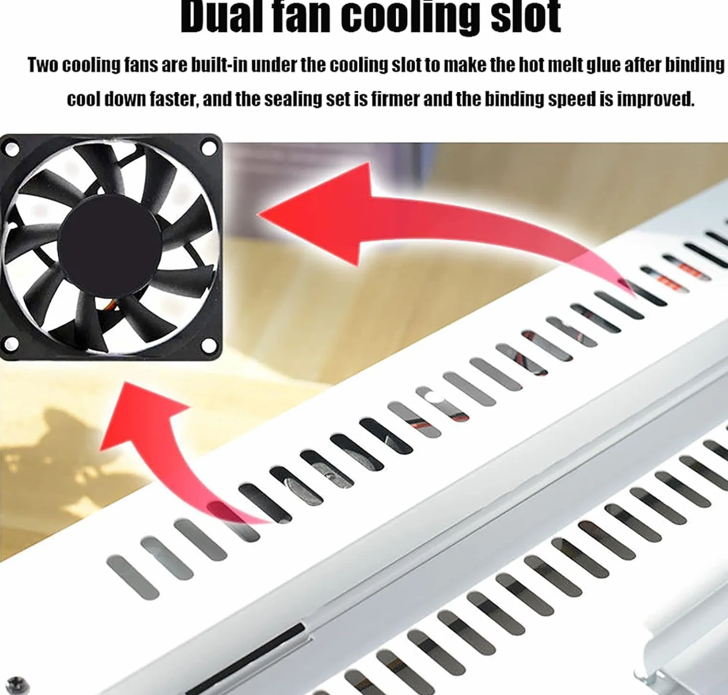 Rilegatrice A Caldo, Rilegatrice Termica A4, Rilegatura Simultanea di 500 Fogli di Carta da 70 G, per A3 (Lato Corto)/A4/A5, Ufficio/appalti/contratti/rapporti di Polizze Assicurative