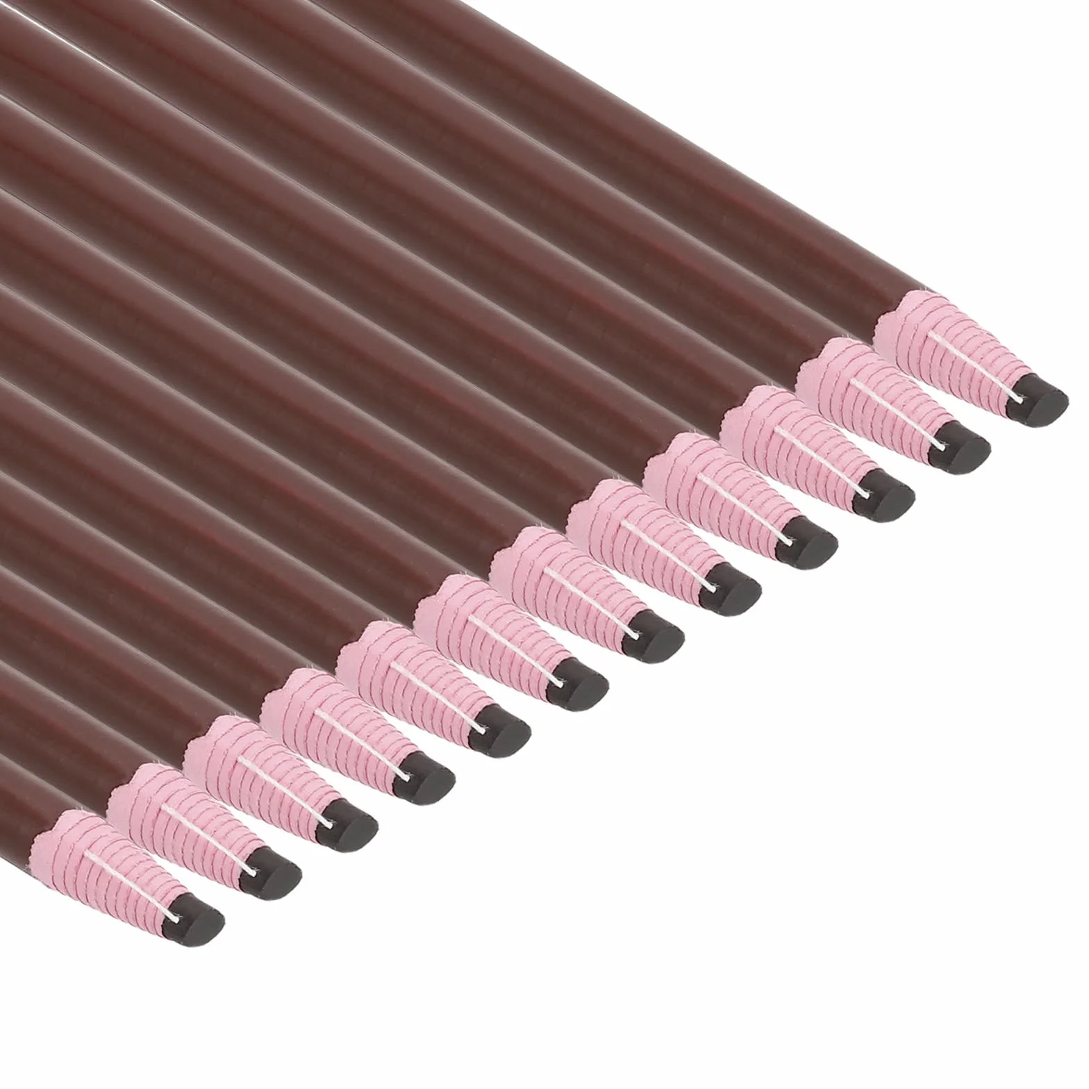 PATIKIL Pennarelli Staccabili 12pz Matite Cera Grasso per Indumenti Vetro Pellicola Disegno Carta Vinile Metallo, Marrone