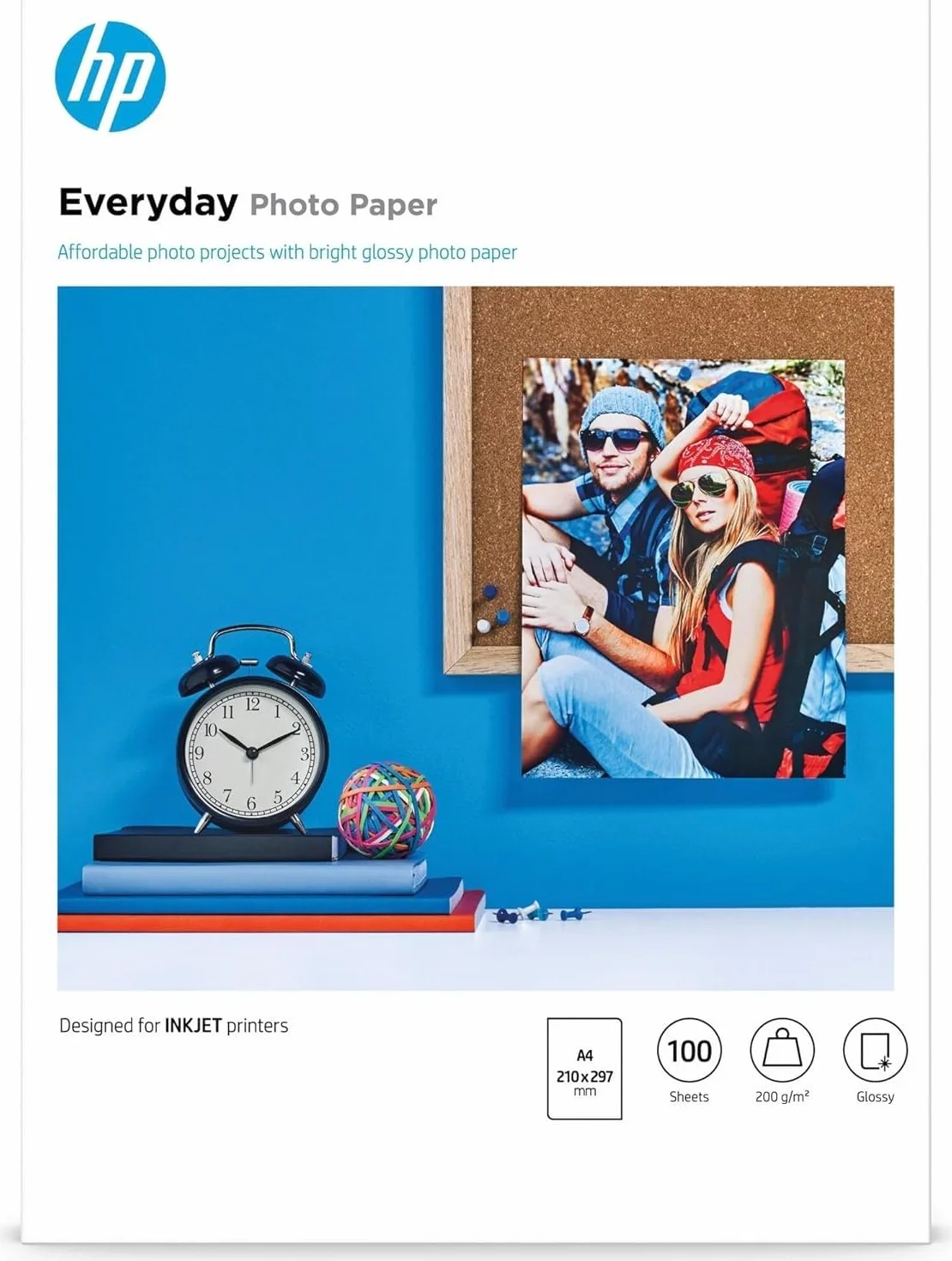 HP Everyday Q2510A carta fotografica lucida 200 g/m2 A4 100 fogli