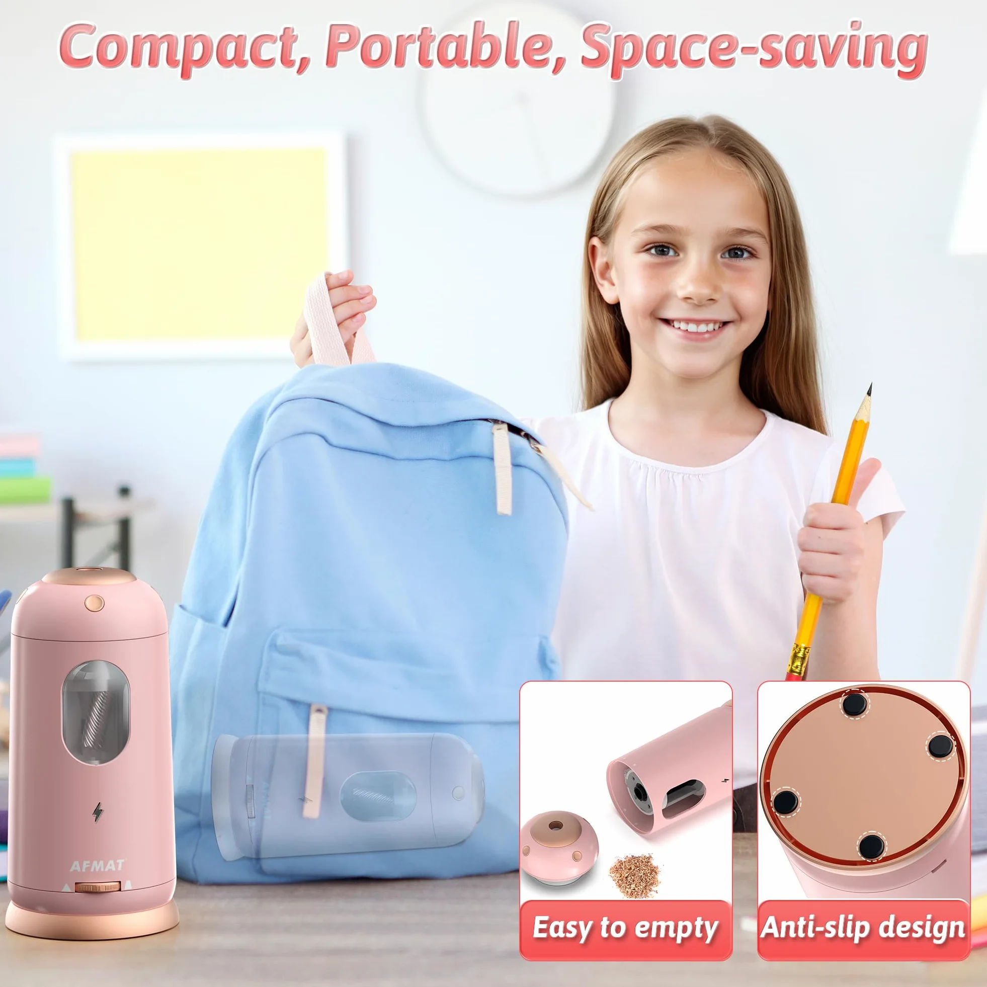 Temperamatite elettrico,Temperamatite elettrico con lattina, Temperamatite elettrico temperamatite spessore e penne sottili