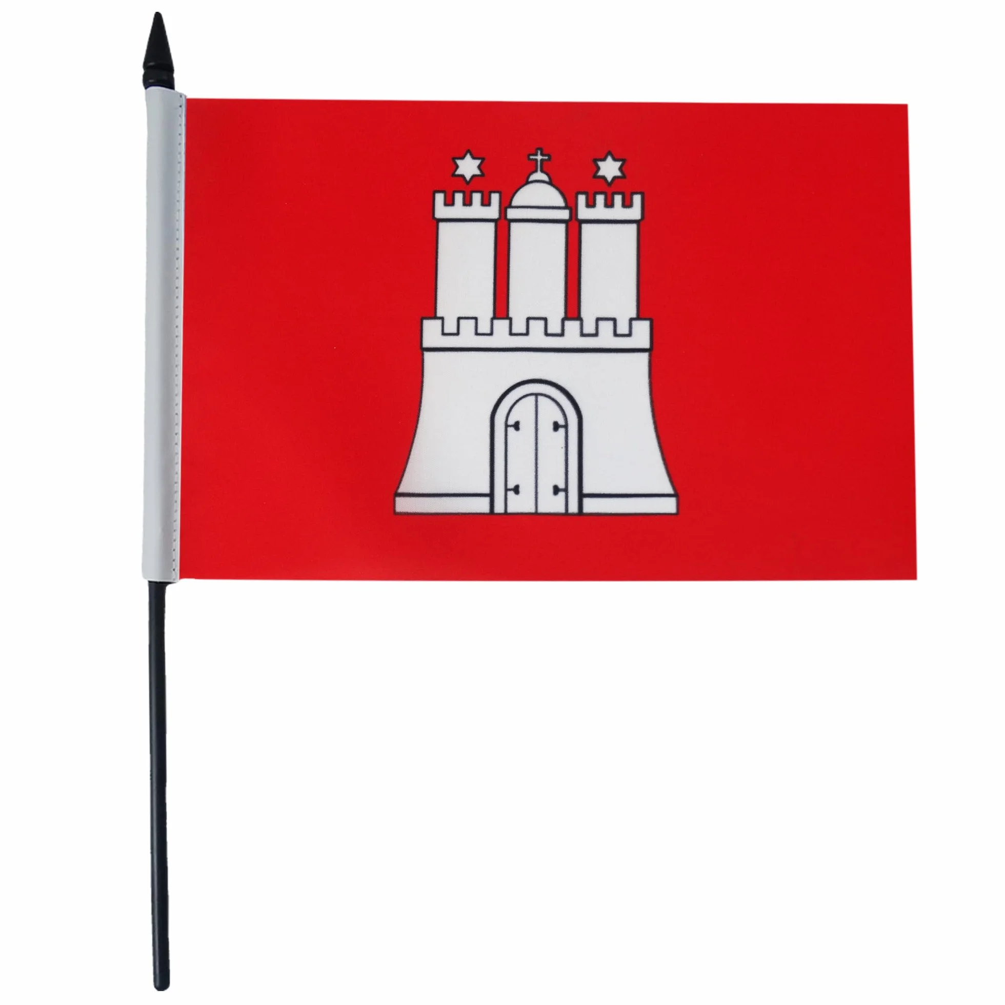 AZ FLAG Bandiera Da Tavolo Amburgo 21x14 cm - Piccola Bandierina Land Di Hamburg - Germania