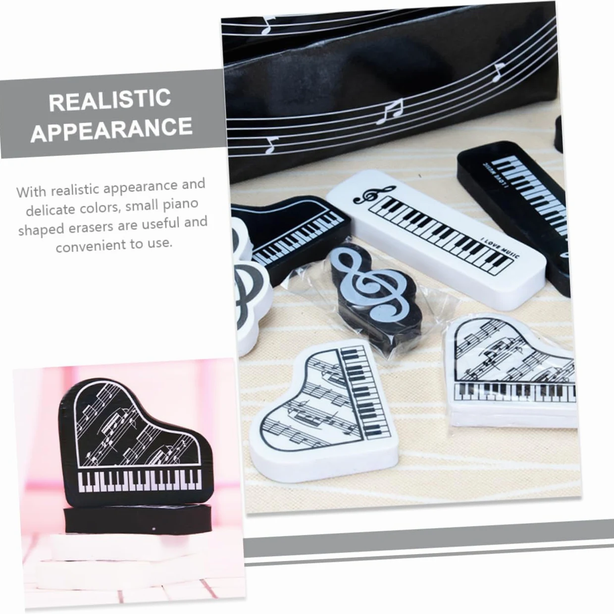 VILLCASE 5 Set Gomma Cartoleria Gomme Per Pianoforte Pennarelli Per Lavagna Bianca Piccole Gomme Alla Rinfusa Piccole Da Matita Pennarelli Cancellabili A Secco 20 Pezzi * 5