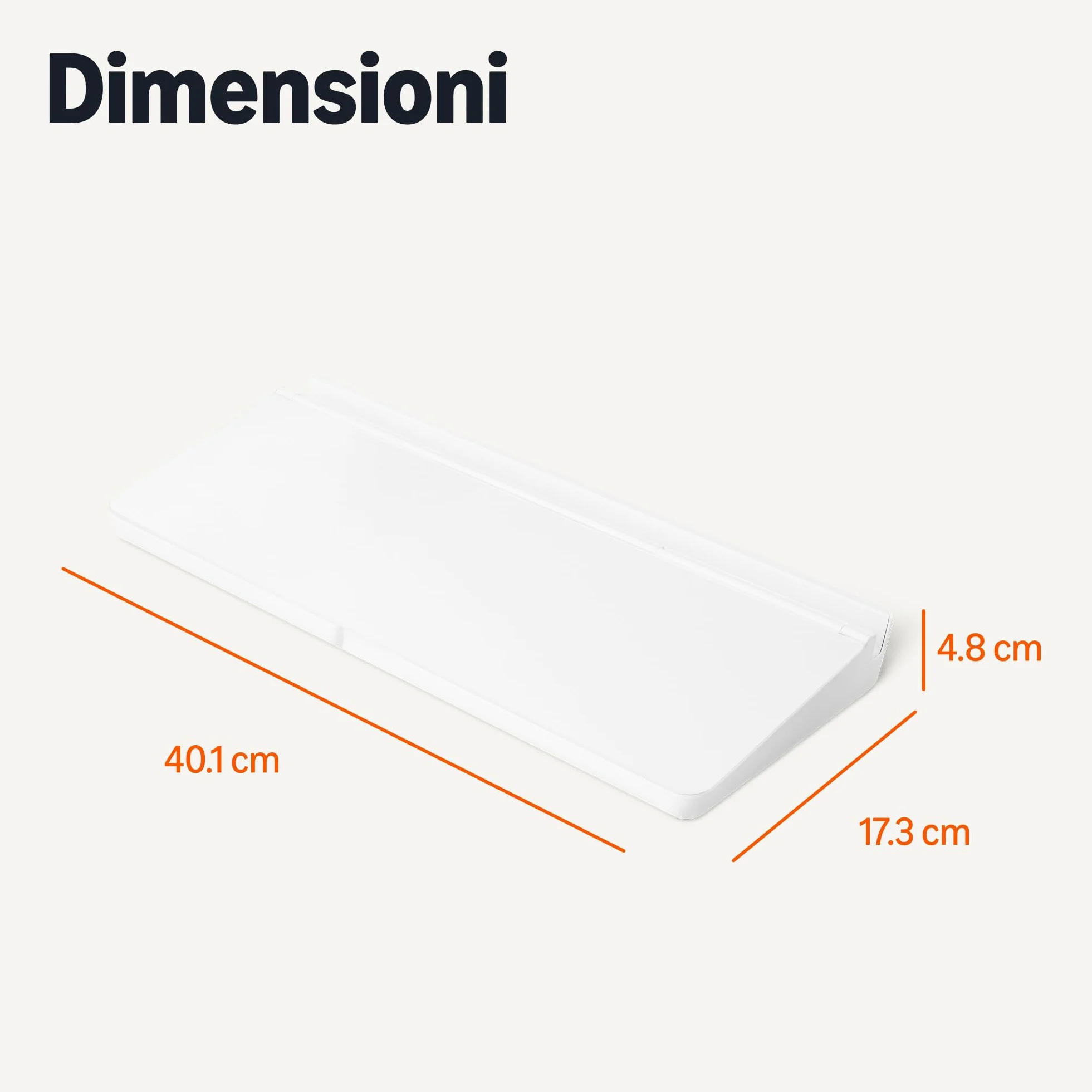 Amazon Basics Lavagna bianca da scrivania cancellabile a secco, con organizer e accessori, 40.6 x 4.8 cm, Bianco