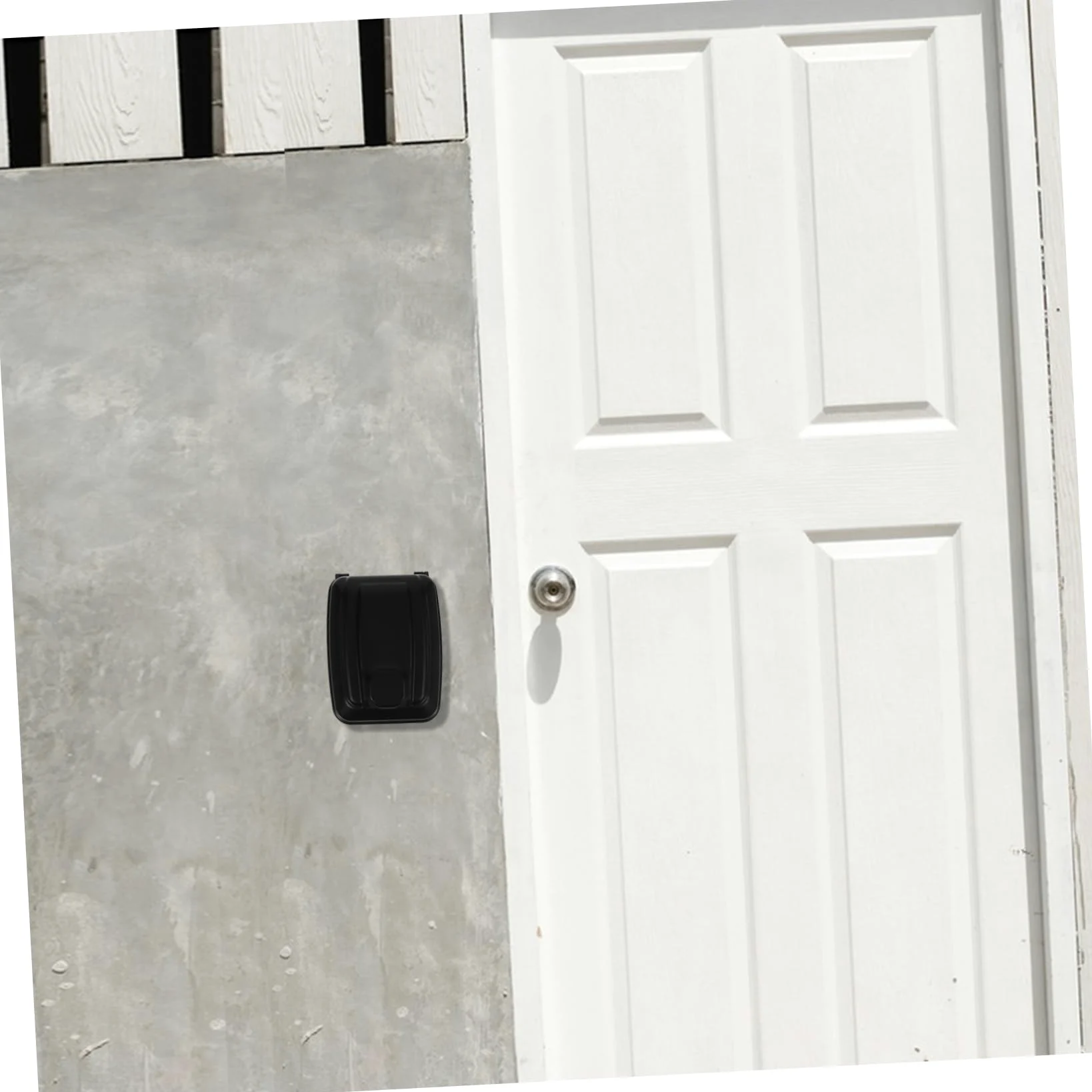 Housoutil Cassetta Chiavi da Parete con Codice, Lega di Zinco Nero | Box Porta Oggetti per Garage e Aziende, Design Elegante e Resistente alle Intemperie