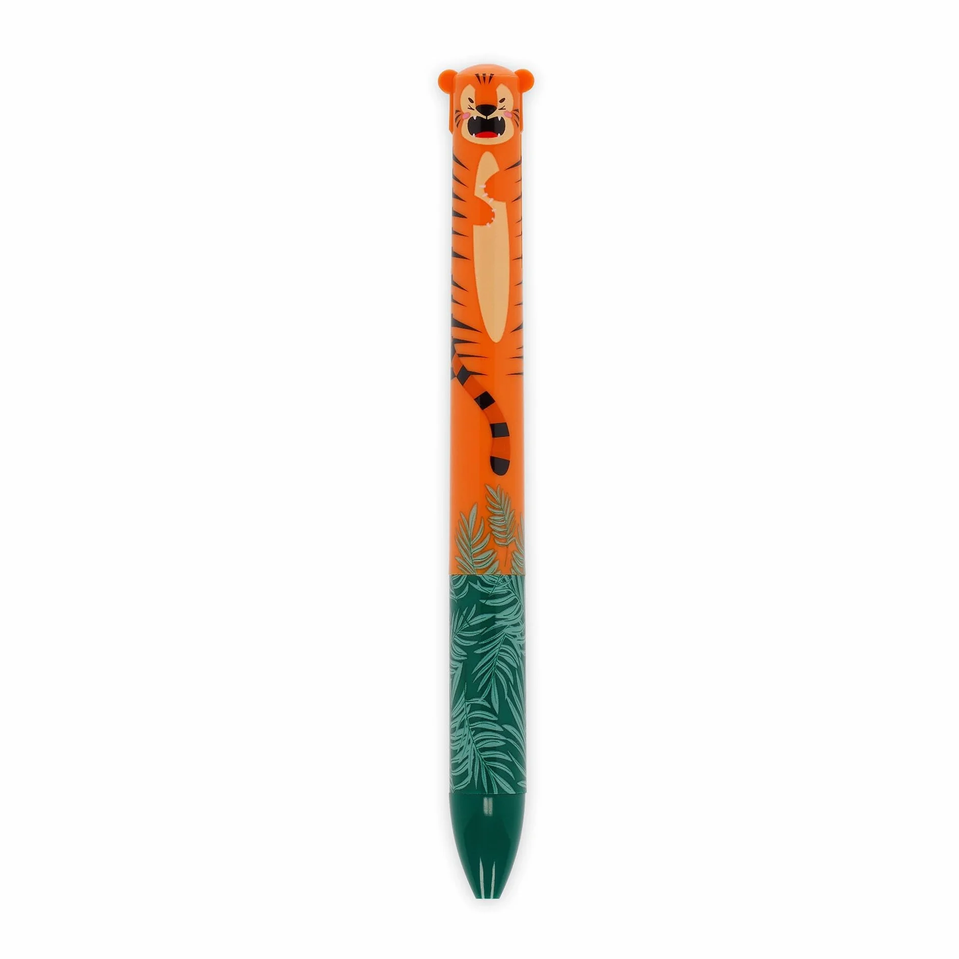 Legami Penna Click&Clack Bicolore Tema Tiger Inchiostro Blu Arancione 1 mm
