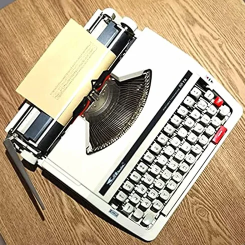 Macchina da scrivere manuale, macchina da scrivere meccanica vintage portatile per scrivere lettere e artigianato, design di ispirazione retrò