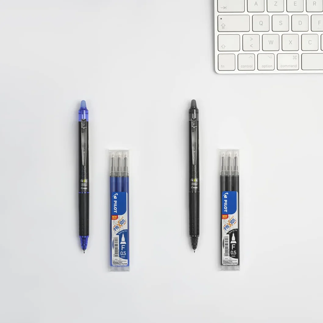 PILOT FriXion Ricariche Penne Cancellabili Blu Nero Rosso Verde Punta Fine 12 Pezzi