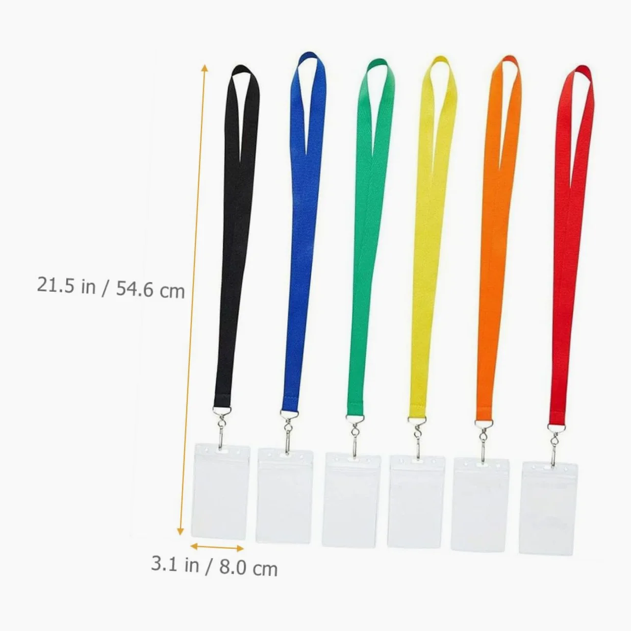 NUOBESTY 2 Set Di Eleganti Custodie Con Cordino Porta Badge Portatile Per Badge Identificativi E Biglietti Da Visita