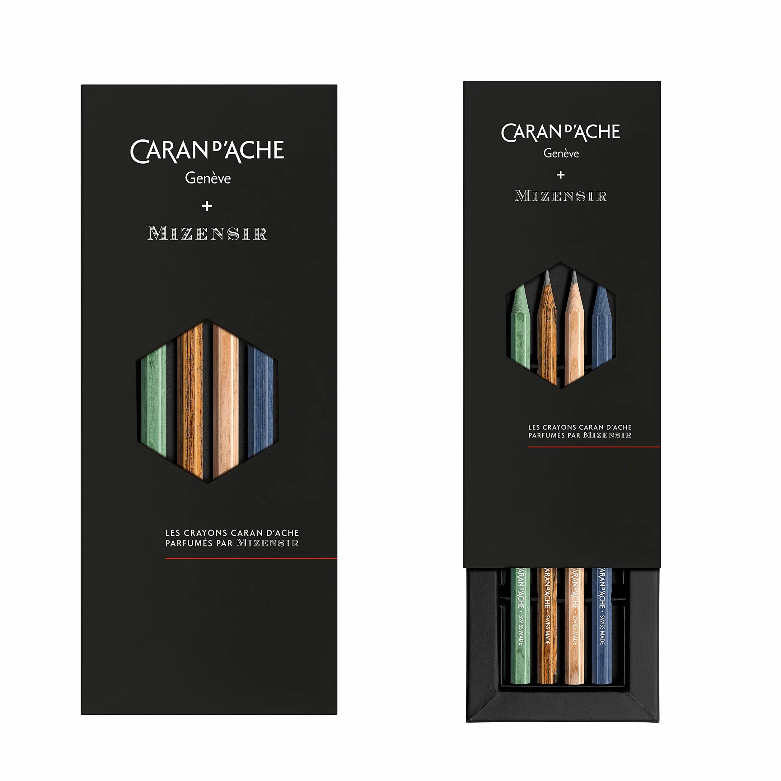 Caran d'Ache 0361.414 Les Crayons de la Maison 4 - Matite profumate HB, colore: Argento