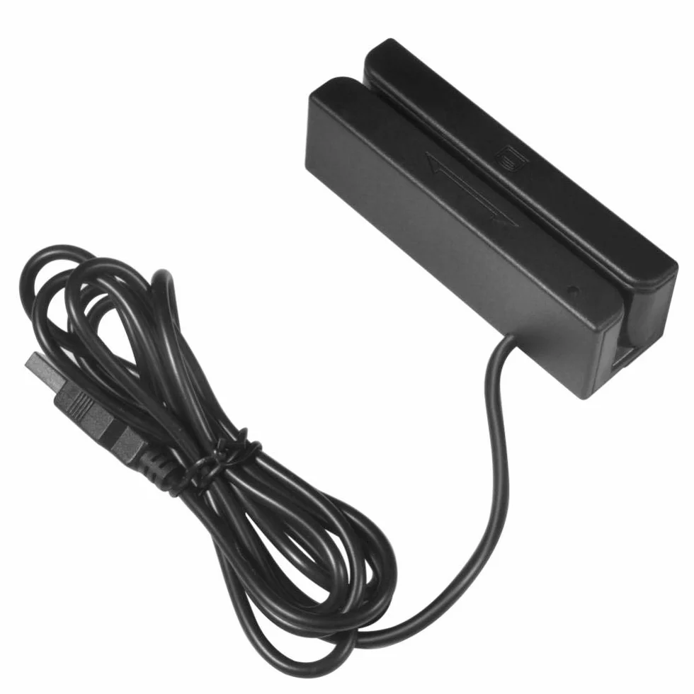 MSR850 Lettore di Schede a Banda Magnetica USB 3 Tracce Mini Mag Hi-Co Swiper