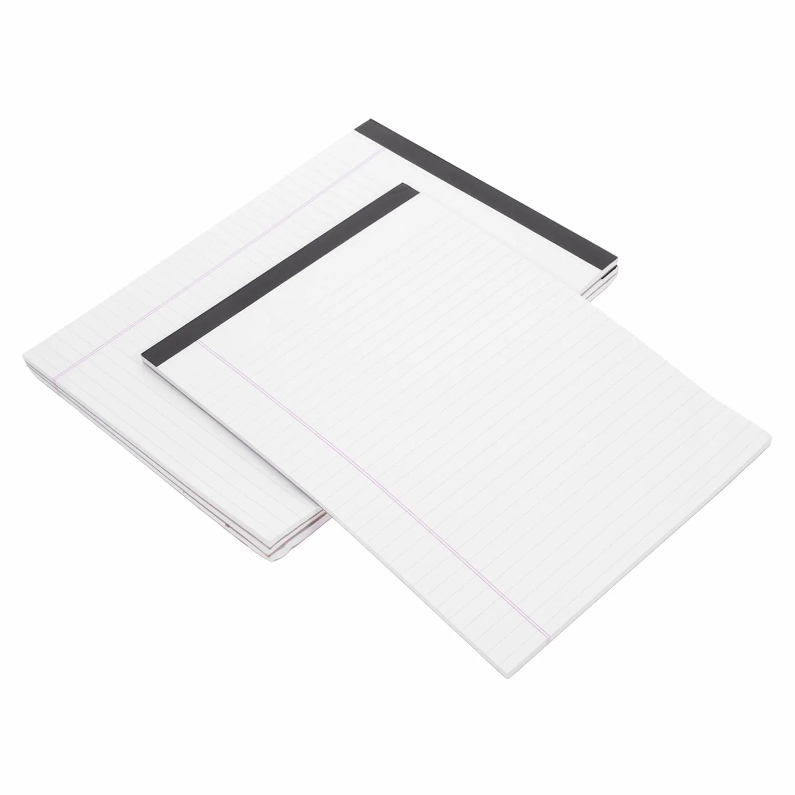 Blocco Note Legale A4 Bianco 4 Pezzi Righe Larghe Carta di Facile da Strappare per Ufficio e Studenti