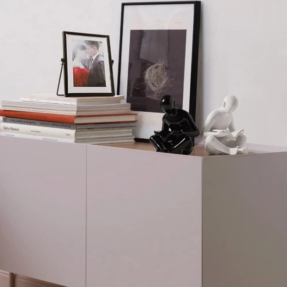 Reggi Libri, Fermalibri 1 Paio Di Fermalibri In Ceramica, Accento Decorativo Per Figurine Per La Decorazione Della Scrivania Ufficio Casa Ufficio Casa Scrivania
