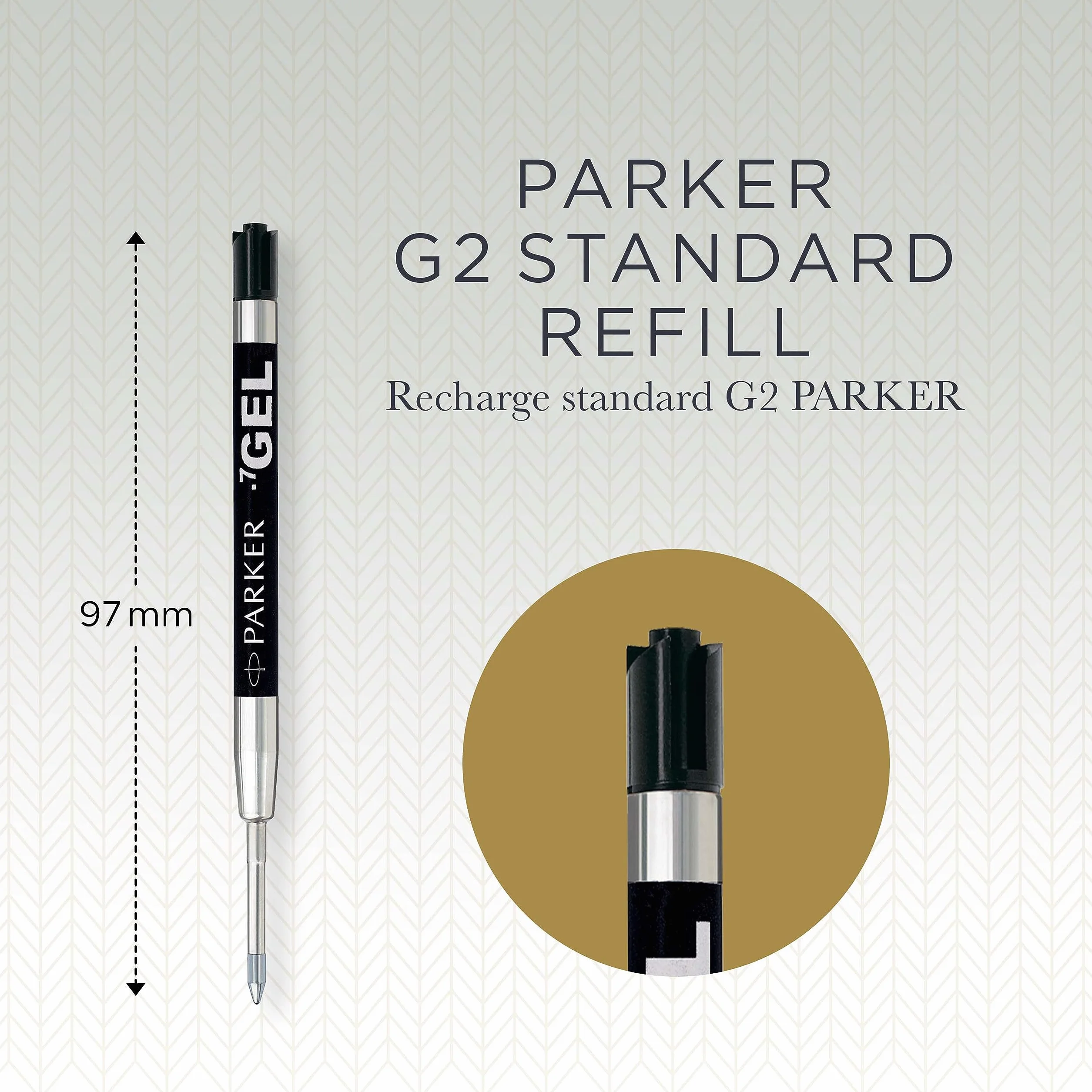 Parker Jotter Originals ricariche inchiostro gel nero punta media 0,7 mm 2 pezzi