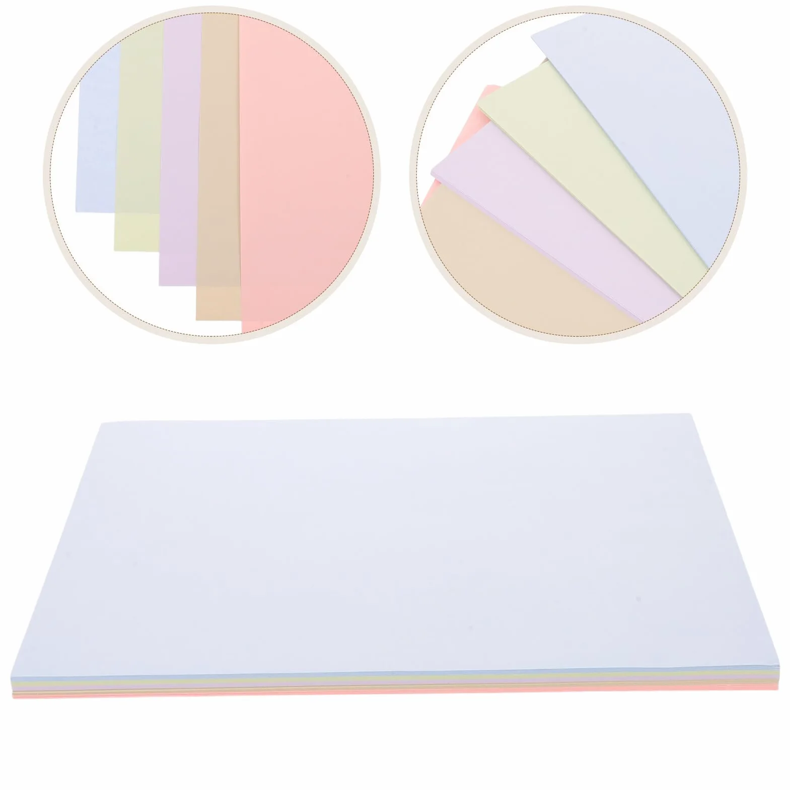 Carta Colorata A4 Tonalità Morbide 80 G/M² 200 Fogli per Fotocopie e Stampa Multiuso Carta per Origami e Progetti Creativi Ufficio e Scuola