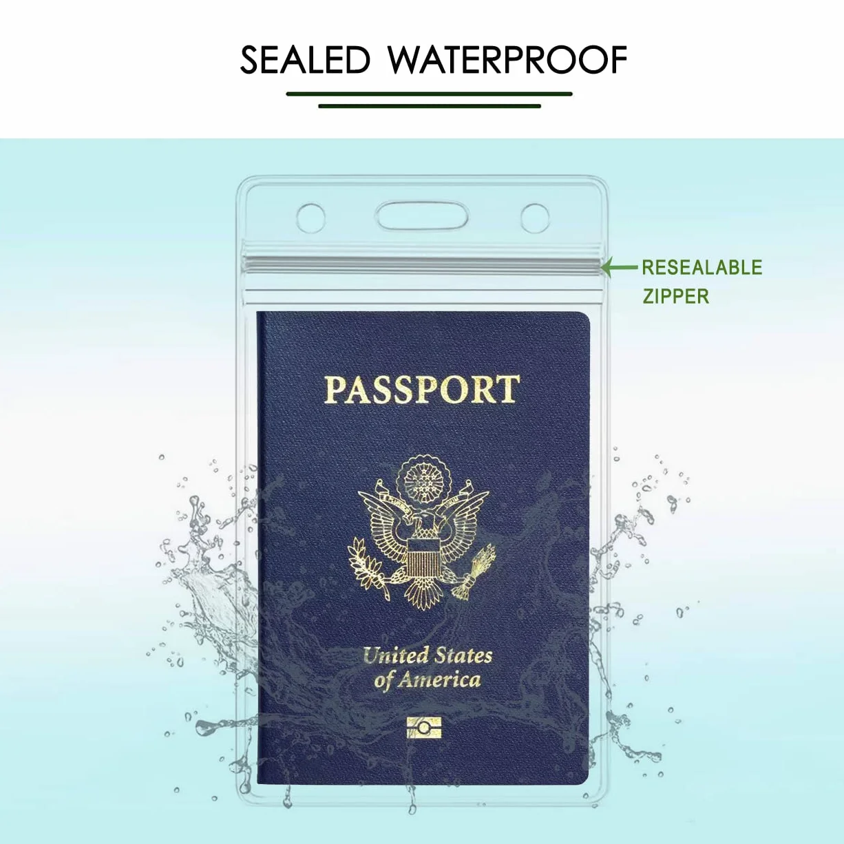 Porta Badges A6 Trasparente Plastica 11x16cm 10 pz Impermeabile PVC Grande Misura