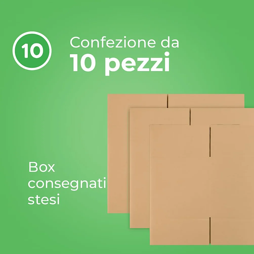 Scatole Trasloco 60X40X40 a Doppia Onda in Cartone Avana, Cartoni per Traslochi e Spedizione Made in Italy