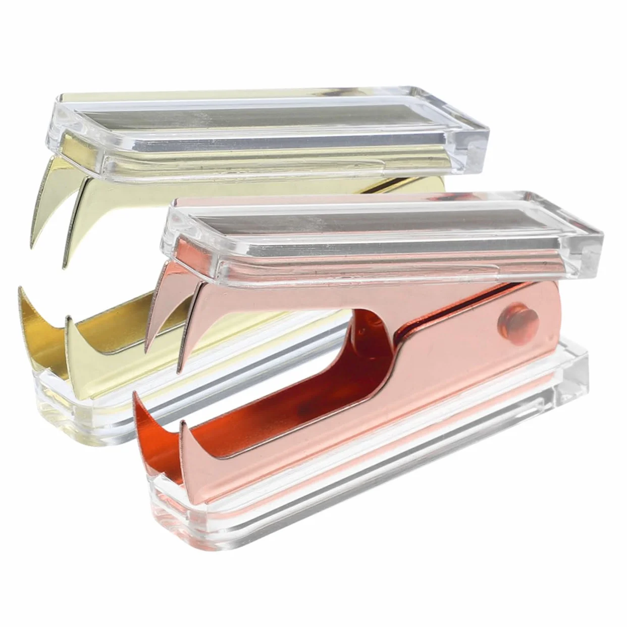 Gadpiparty 4 Set Levapunti Attrezzo Mini Ufficio Dispositivi Di Rimozione Della Cucitrice Portatile Utile Estrattore Di Punti Metallici Alzachiodi Portatile Metallo 2 Pezzi * 4