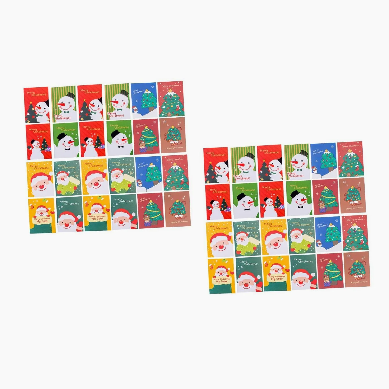 Homoyoyo 48 Pezzi Quaderni Natalizi Tascabili Design Cartone Animato con Natale Notebook Leggeri e Colorati per Scrittura e