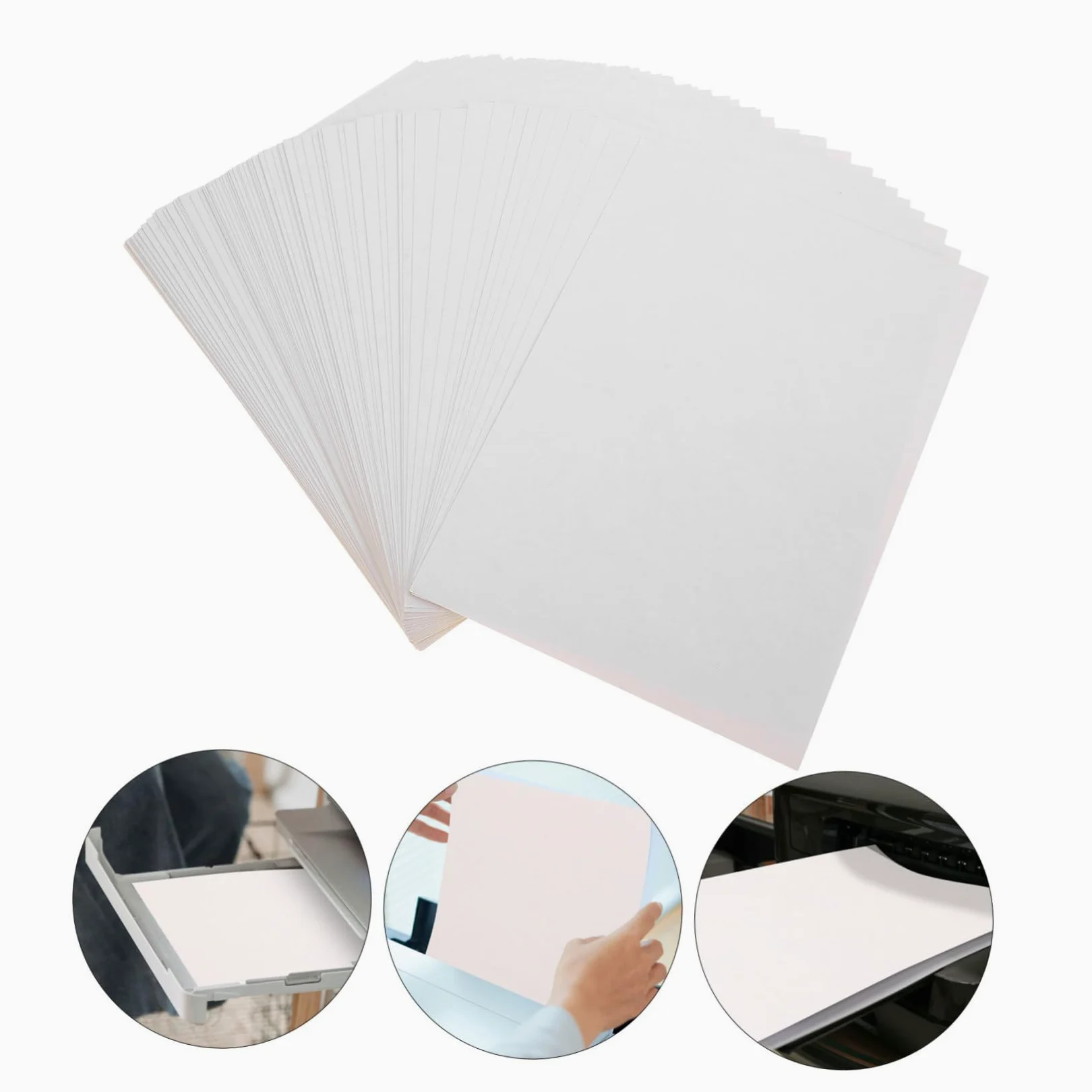 Carta Adesiva Stampabile in Vinile Bianco 100 Fogli A5 | Supporto Autoadesivo Rivestito, Fogli per Etichette e Cartellini Piante, Uso Casa e Ufficio