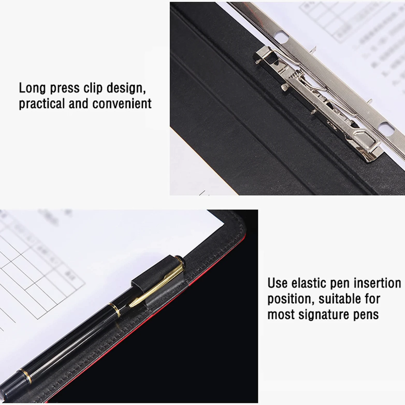 Cartella portadocumenti espandibile A4 Semplice cartella Ampio legame multicolor in pelle multicolor con inserimento di penna insert riunione di business folder-2 packs Cartelline Portadocumenti (Col