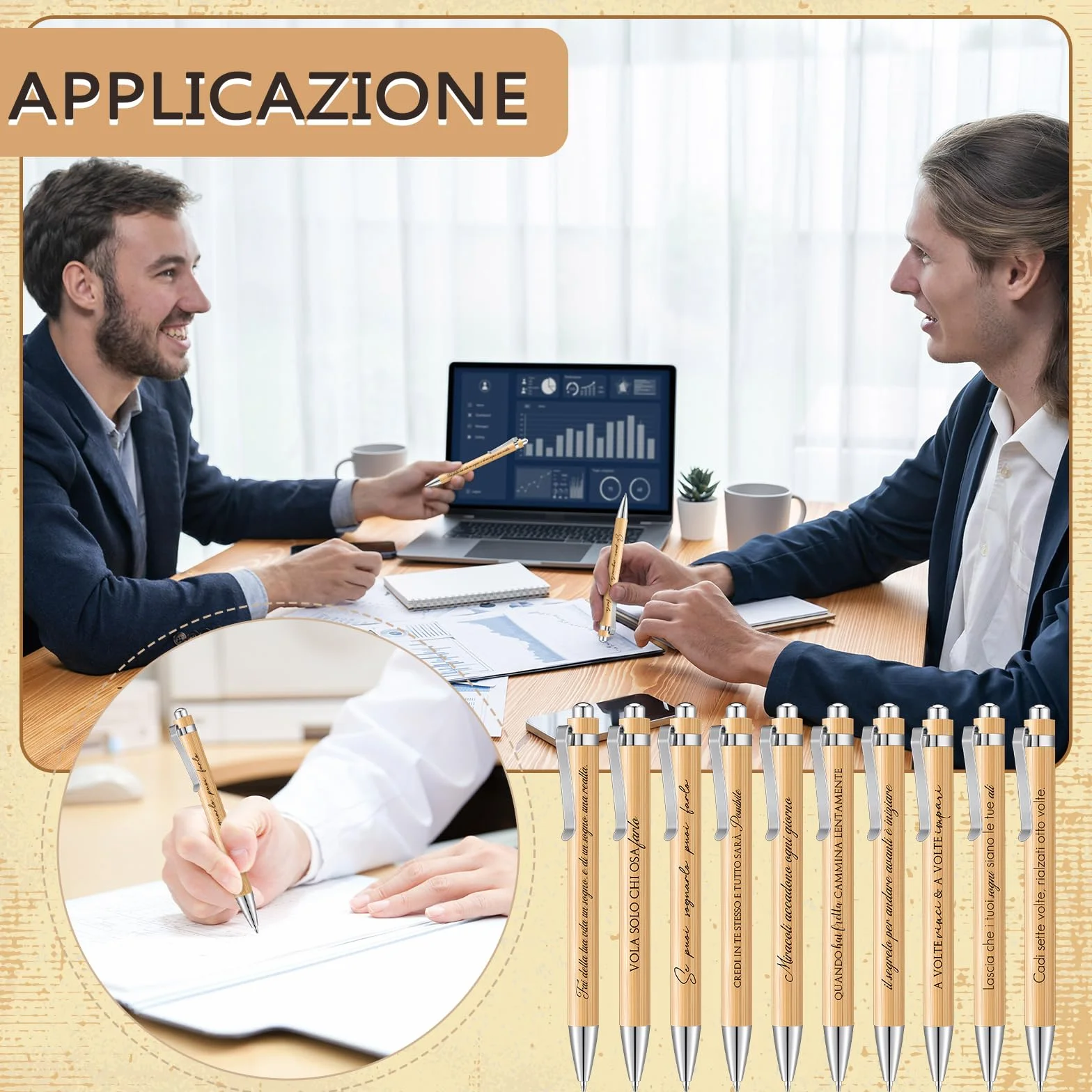 Sinmoe 48 Pezzi Regalo Motivazionale per Colleghi Quaderni Penne con Frasi Italiano