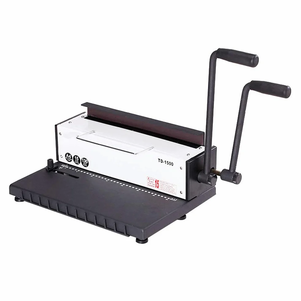 Accessori per Ufficio, rilegatrice a Doppia Bobina, 34 Fori, Foro Quadrato, rilegatrice per punzonatrice a Doppio Manico