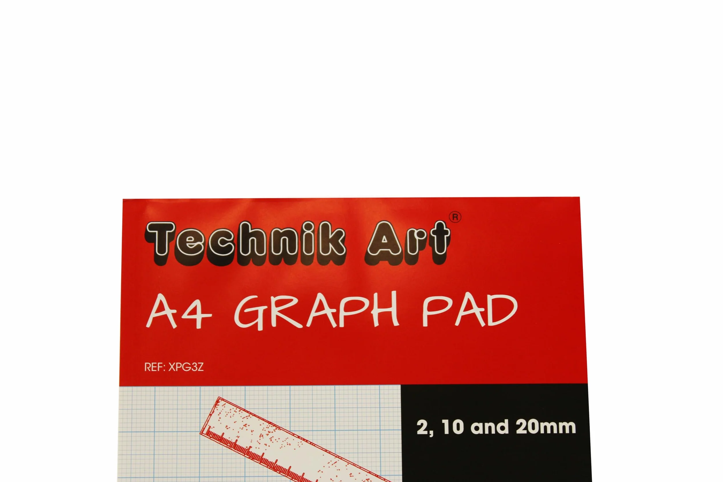 Technik Art, formato A4, 10 x 20 mm-Blocco carta millimetrata, confezione da 2 pezzi