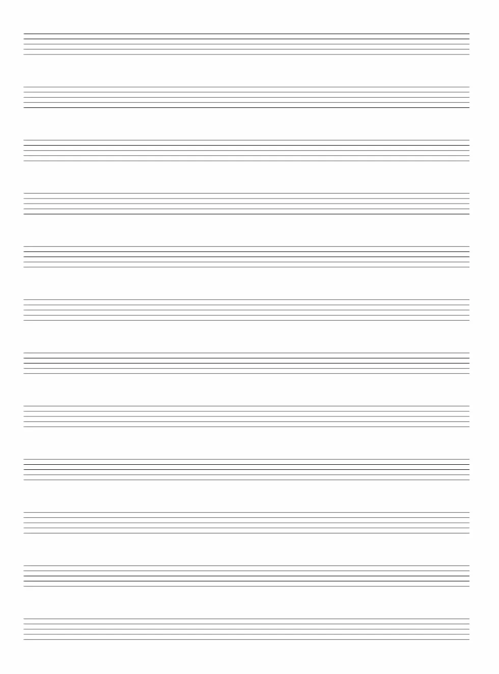 Quaderno di Musica 12 Righi 32 Pagine Carta Bianca per Scrivere Spartiti Musicali