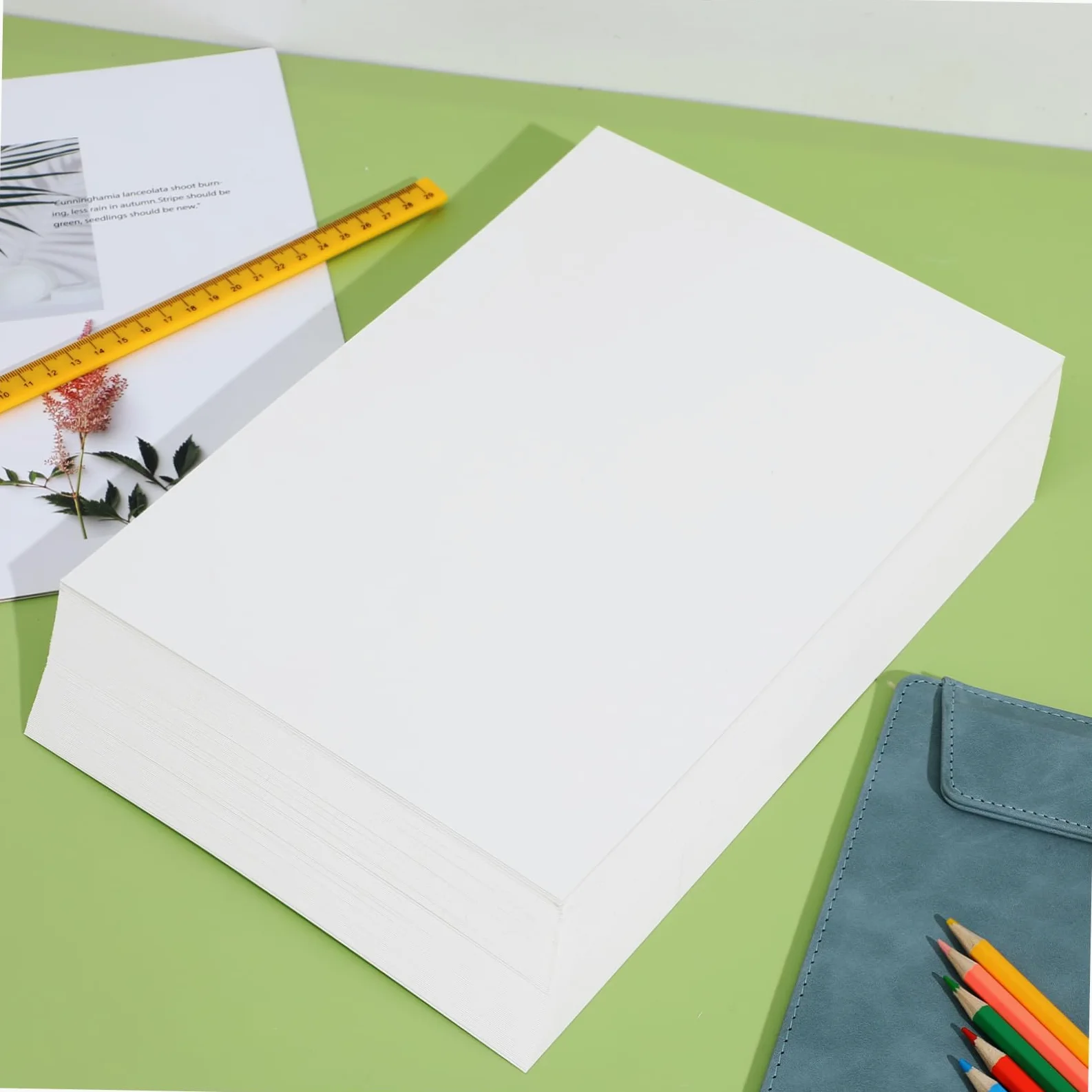 Carta per Stampante A4 Beige in Polpa di Legno, 100 Fogli | Formato Compatto, Superficie Liscia, Stampa Nitida, Adatta a Piccolo Ufficio e Uso Multi