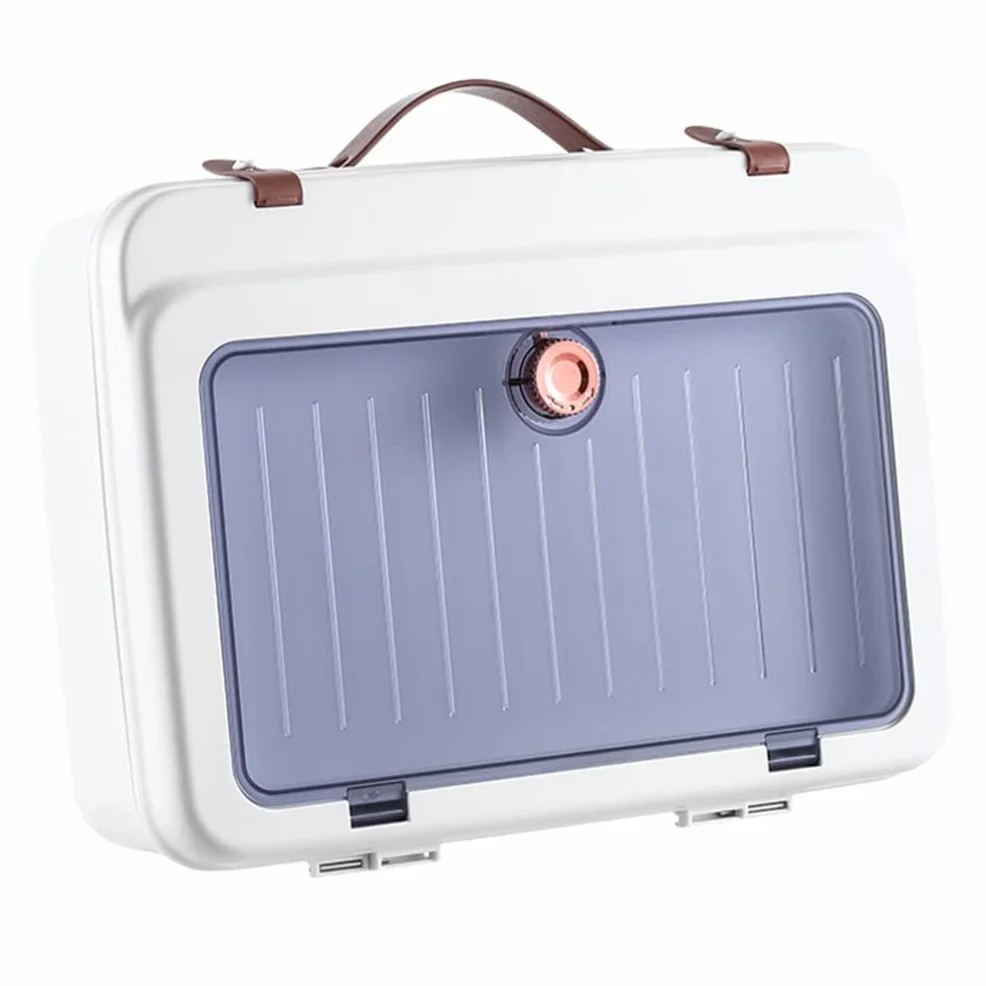 Veemoon Scatola Portadocumenti in Materiale Di Custodia Portatile Per Documenti Cartacei Borsa Organizzatrice Multistrato Per Ufficio e Casa Resistente e Non Facile Da Rompere e Deformare