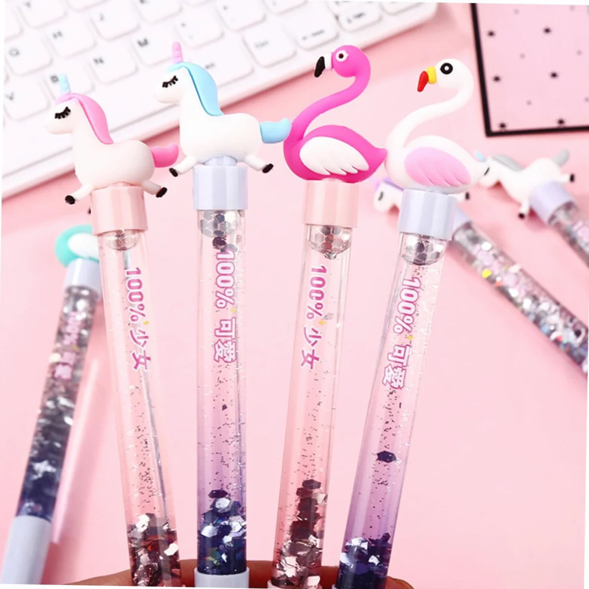 STOBOK 3 Set 0 05 Mm Punta Fine Penna Gel Creativa Cigno per Studenti Scrittura Impugnatura Comoda E Robusta Inchiostro Nero Cancelleria per Studenti 6 Pezzi * 3