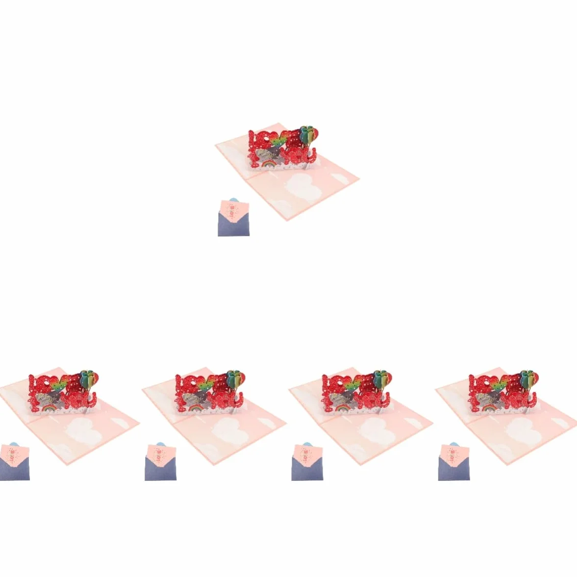 Ciieeo 5sets Biglietti Auguri Biglietti Per Anniversari e Festa Della Mamma Design Creativo Per Esprimere e Affetto