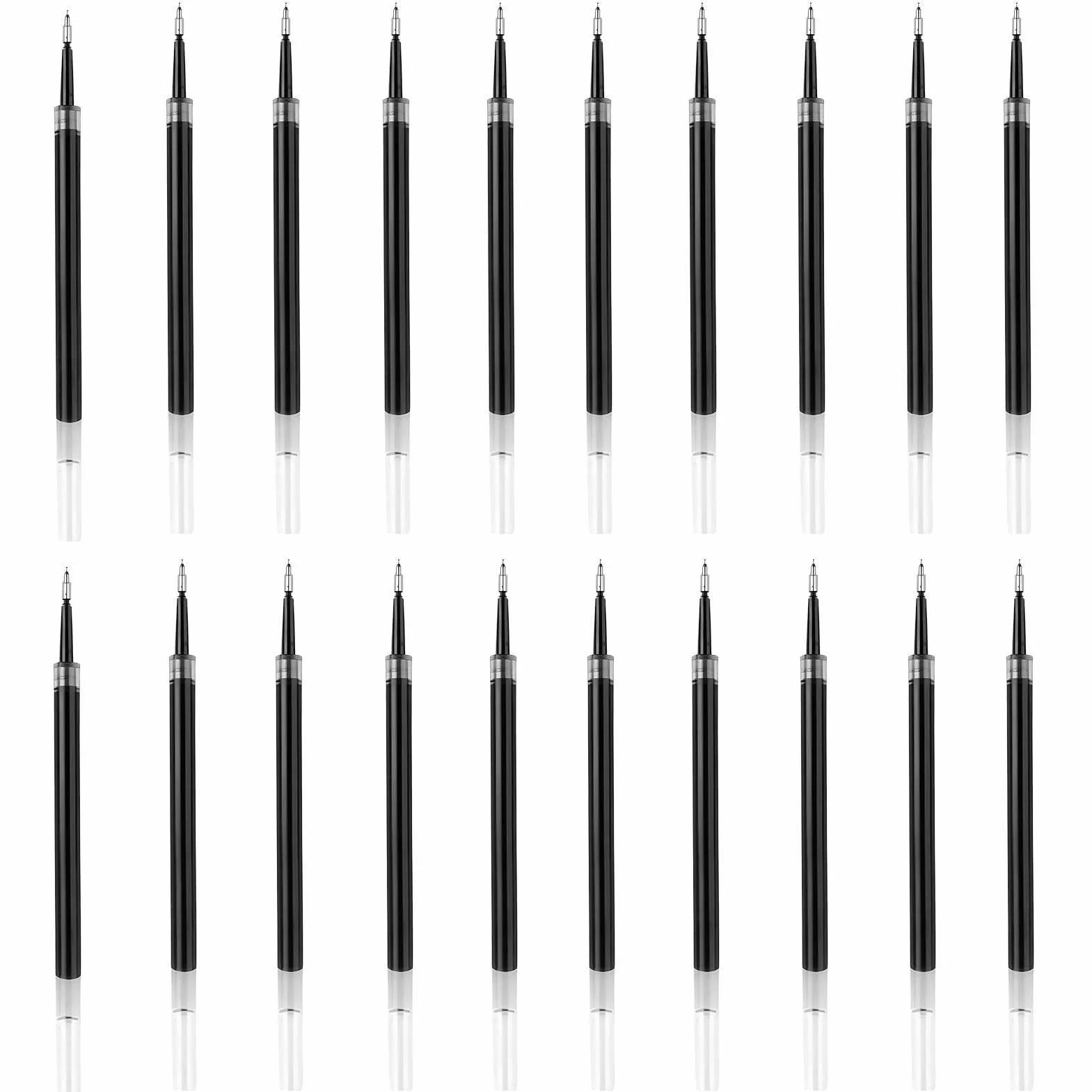 Ricariche inchiostro gel nero 0,5 mm spessore 11 cm compatibili penne a sfera a pressione