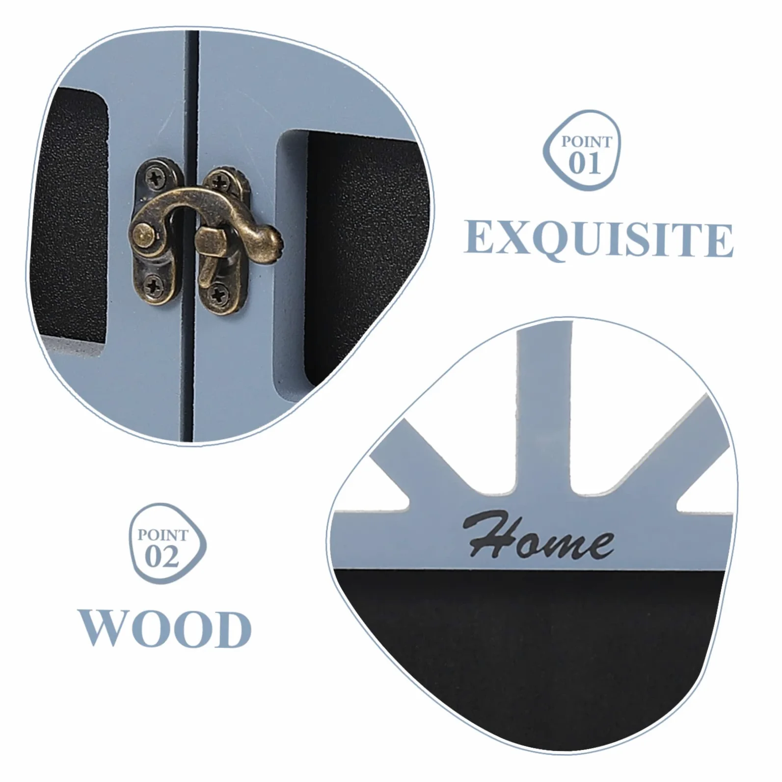 Lavagna a Finestra Retrò Decorativa in Legno da Appendere | Messaggio da Lasciare, per Matrimoni e Negozi, Design Finestra Unico, Stile Decorativo